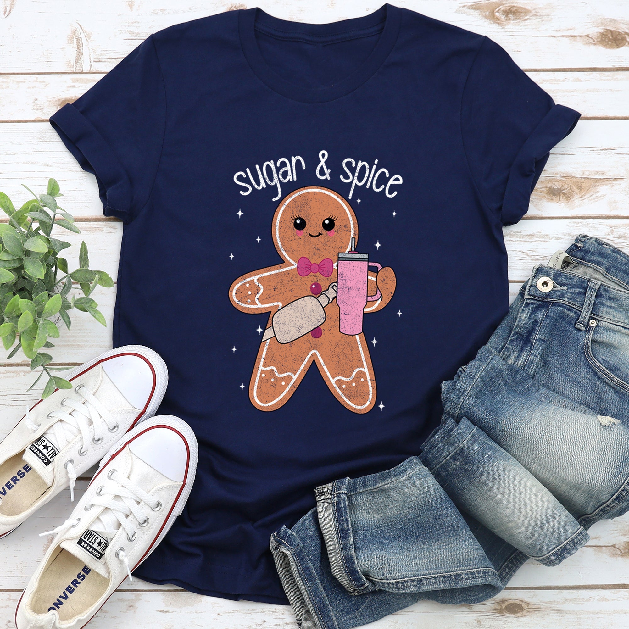 Super And Spice Gingerbread Man Stanley Christmas Whimsical Cookie Cutter Classic Graphic Tee