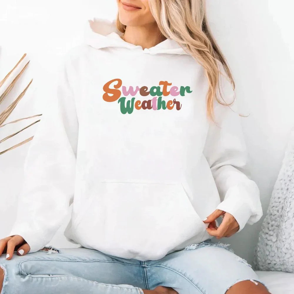 Sweater Weather Fall Vibes Hoodie