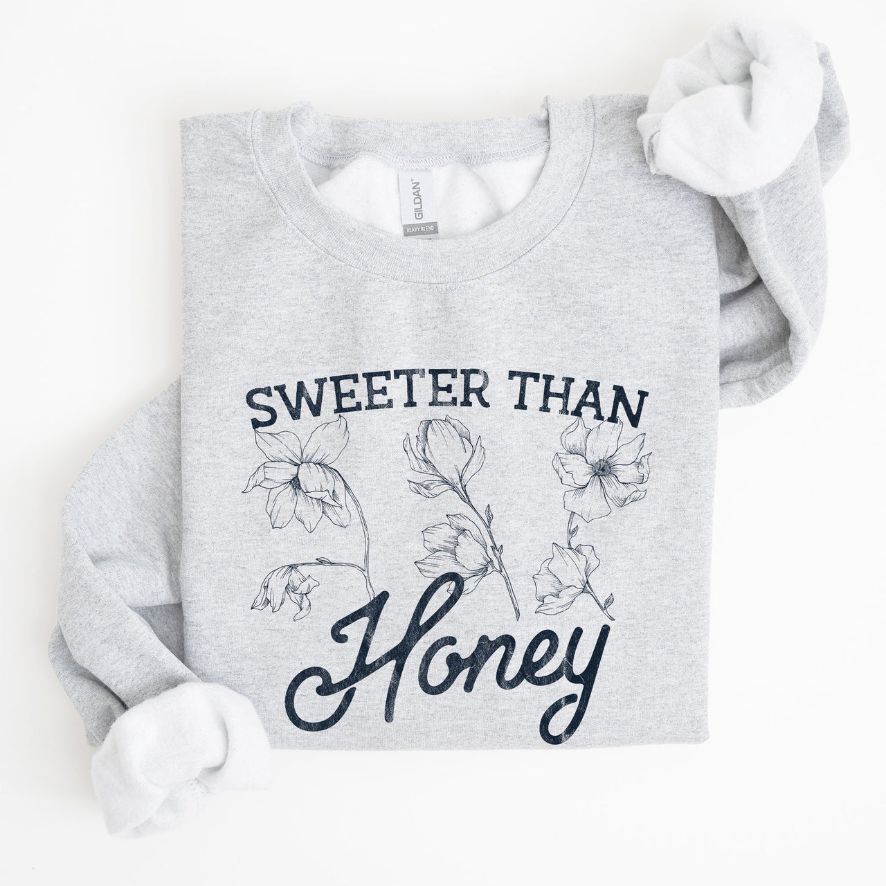 Sweeter Than Honey, Country Gal Western Cowgirl Spirit Graphic Sweatshirt For Rustic Country Living