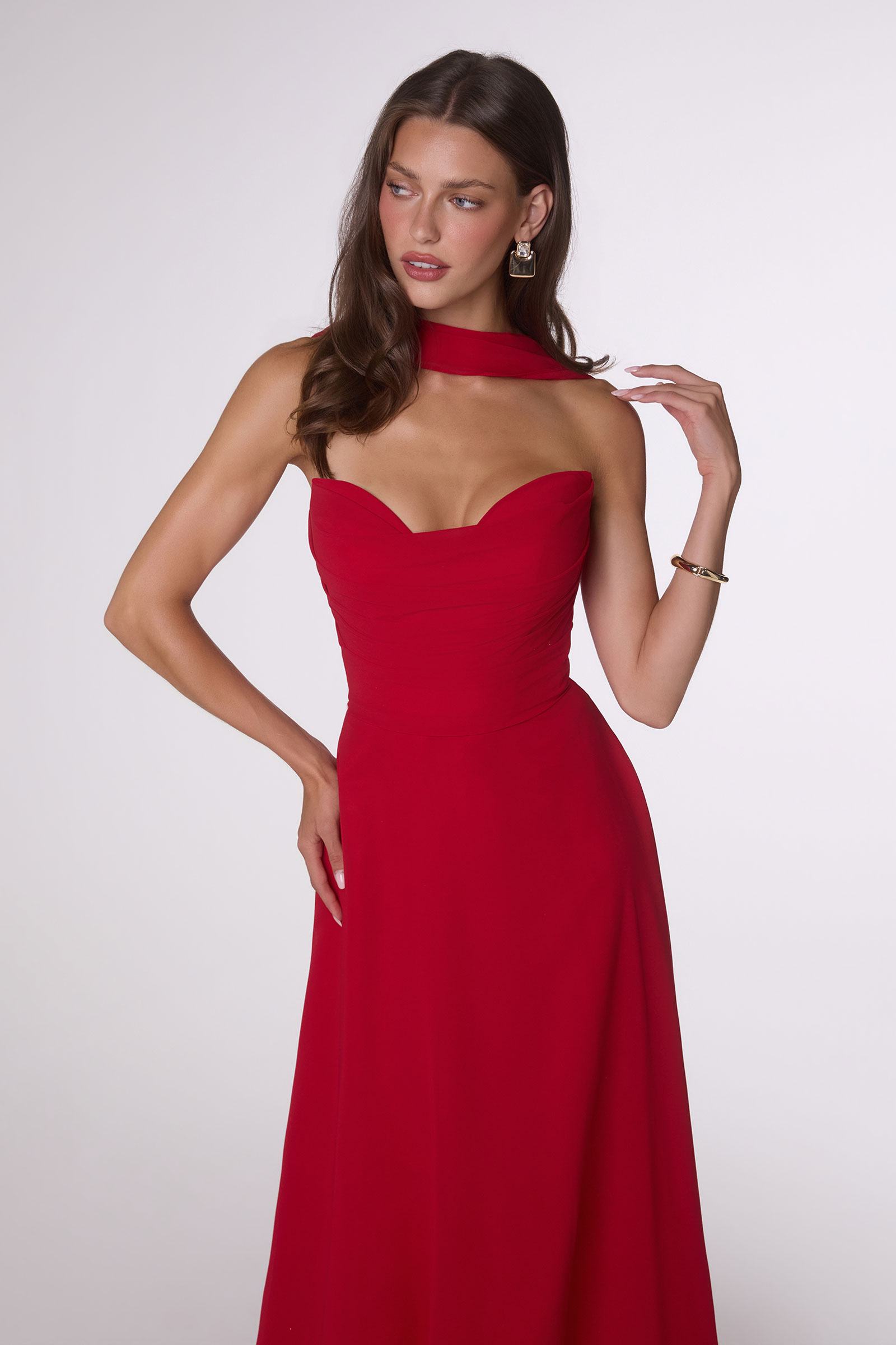 Ladivine Amoris T703 Dress Strapless A-Line Bridesmaid Gown
