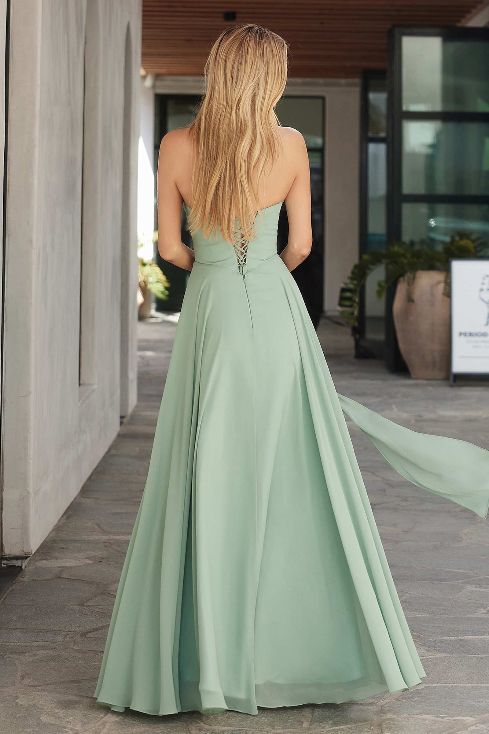 Ladivine Amoris T703 Dress Strapless A-Line Bridesmaid Gown