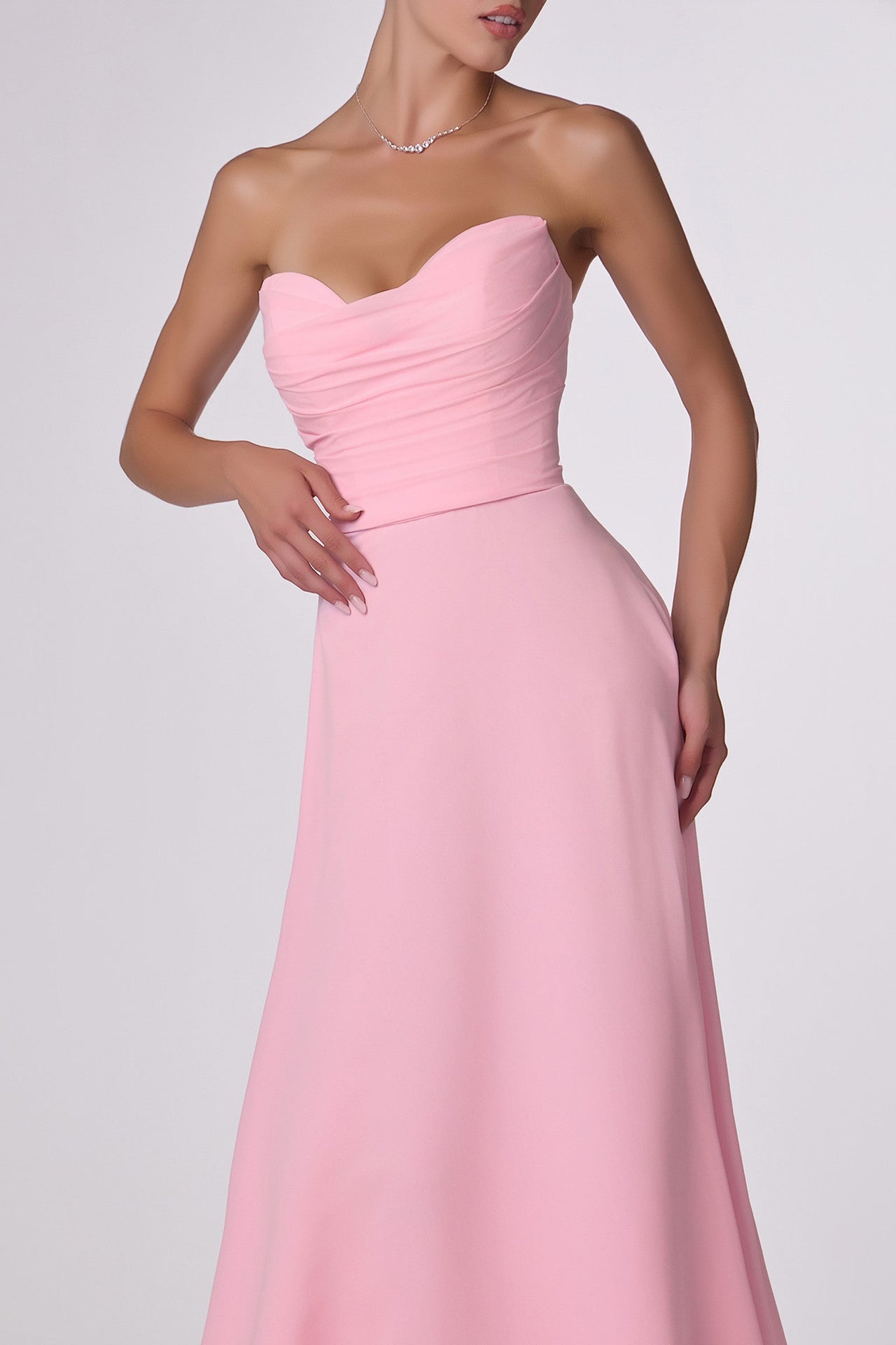 Ladivine Amoris T703 Dress Strapless A-Line Bridesmaid Gown