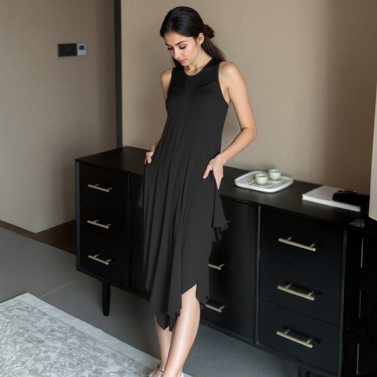 Women's Basic Sleeveless Reverie Dress