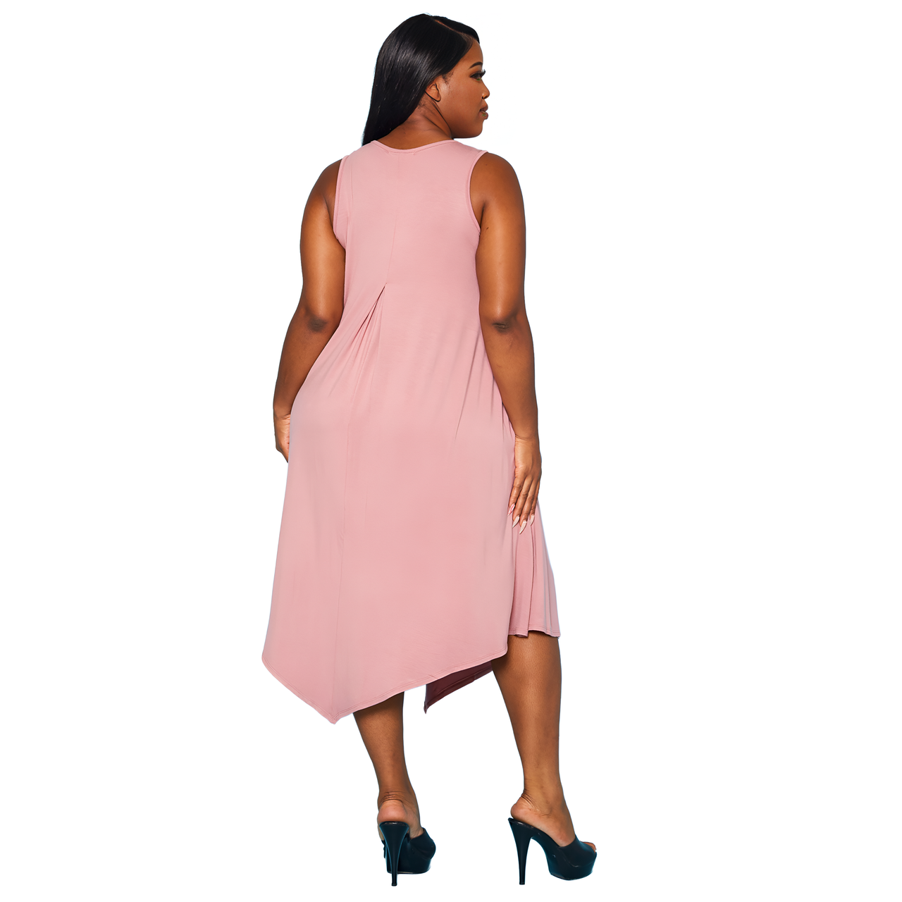 Plus Size Women's Basic Sleeveless Reverie Dress