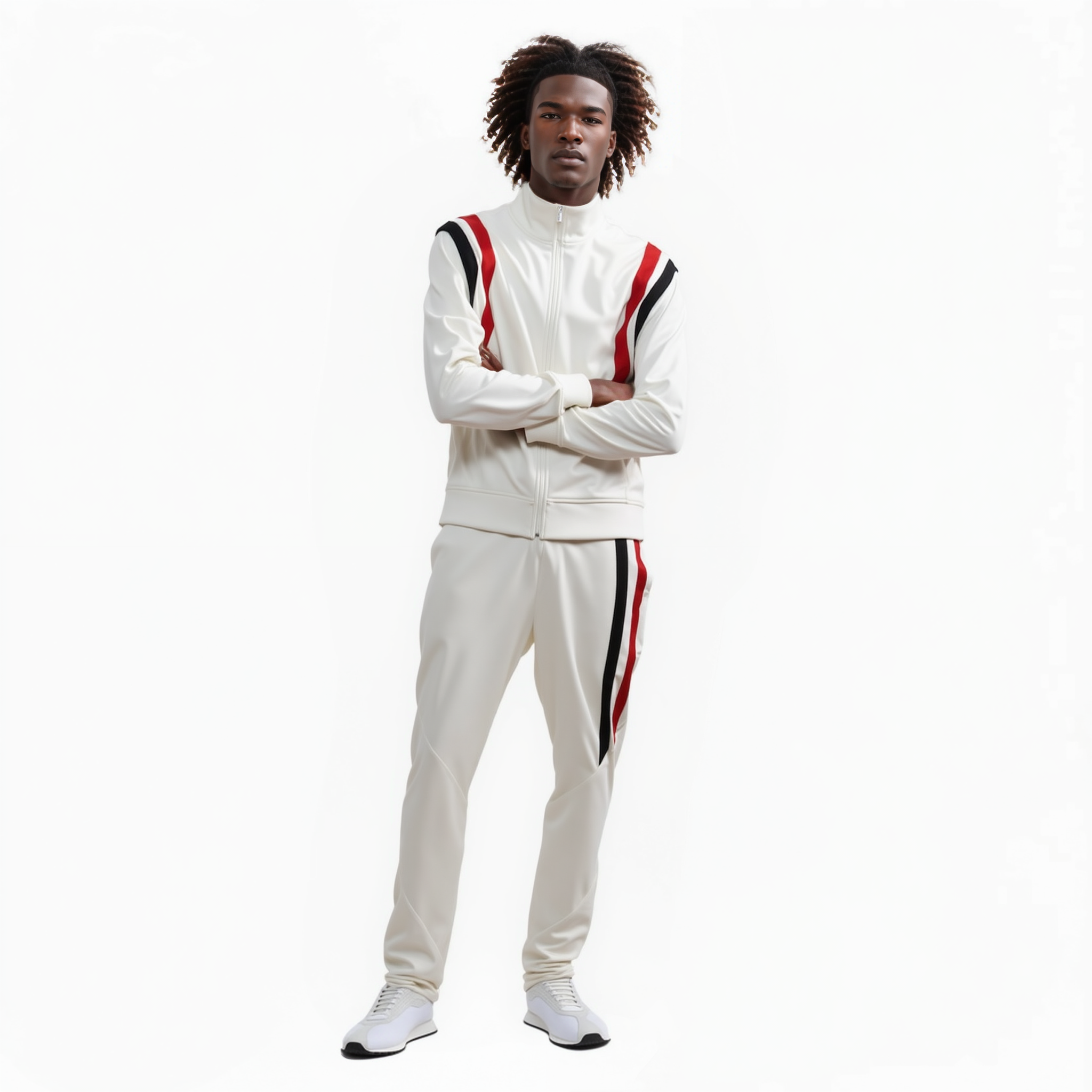 Blank State Men's Track Jacket in White