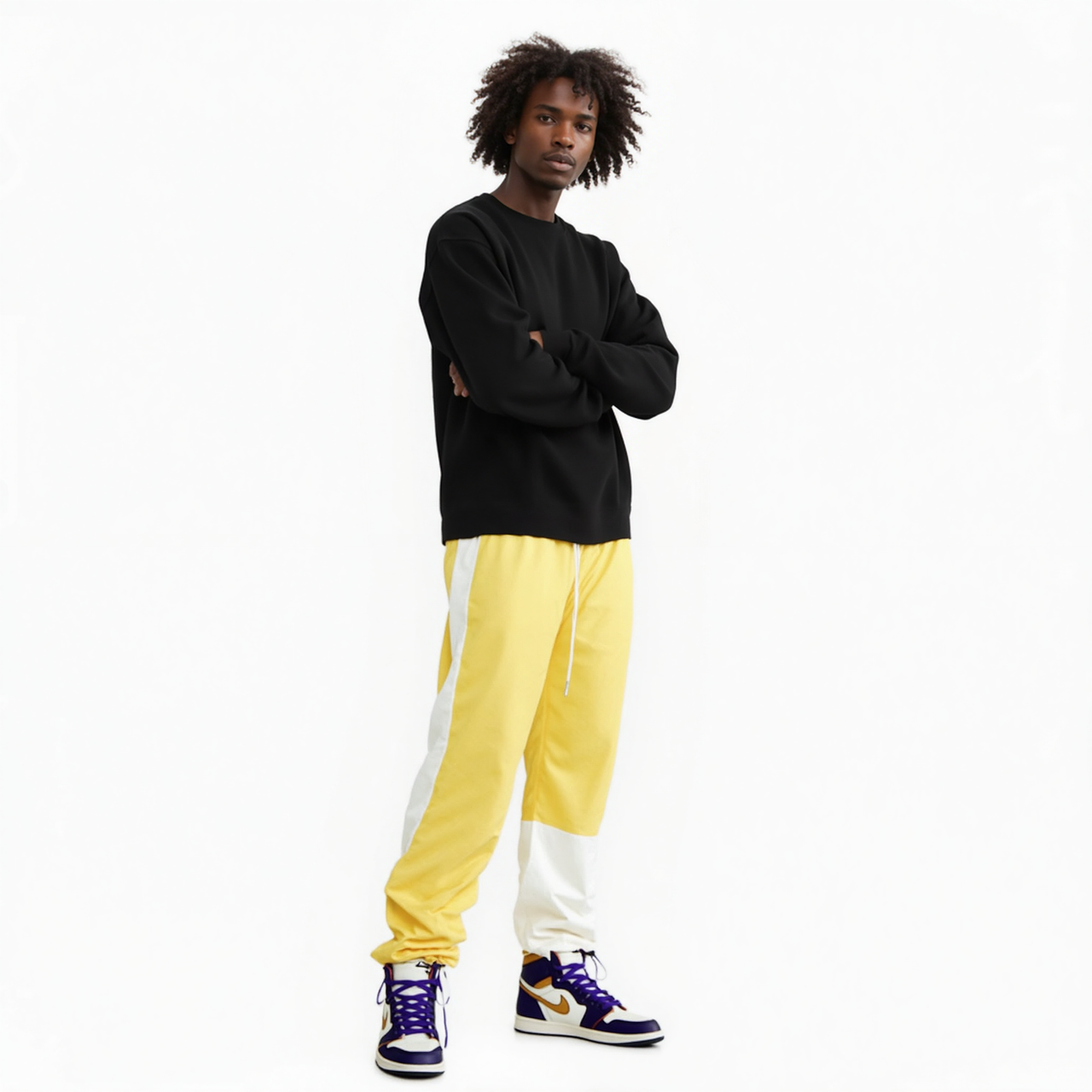 Blank State Men's 3 Stopper Swishy Pants in Yellow