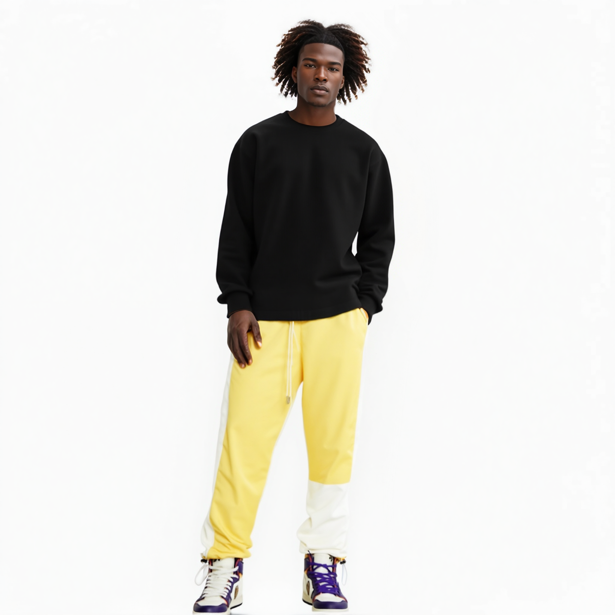 Blank State Men's 3 Stopper Swishy Pants in Yellow