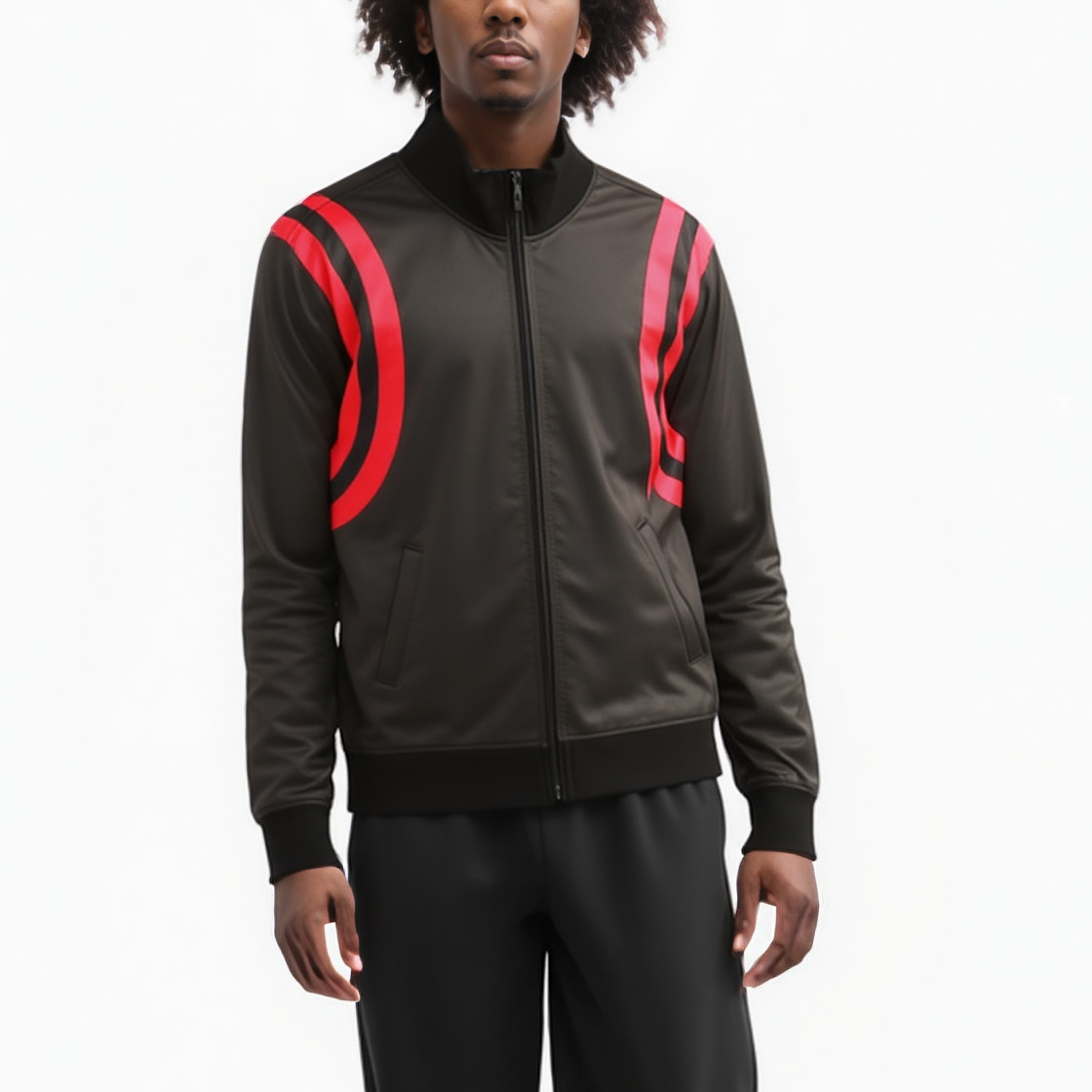 Blank State Men's Track Jacket in Black