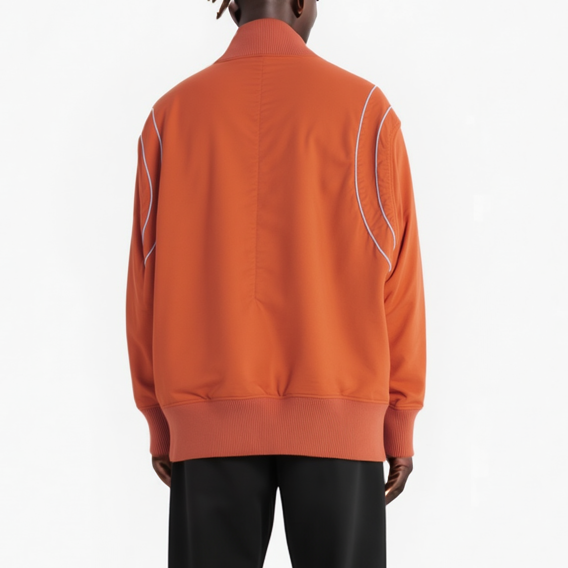 Konus Men's Oversize Bomber Jacket in Orange