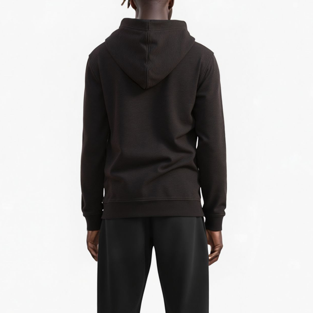 Konus Men's Pullover Hoodie w/ Scorpion Line Art Print in Black
