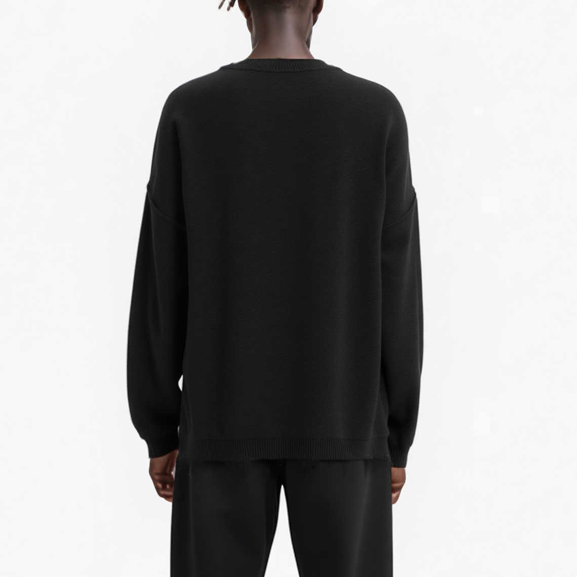 Konus Men's Oversize Sweater in Black