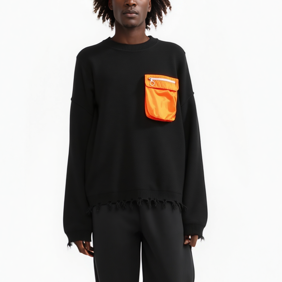 Konus Men's Oversize Sweater in Black