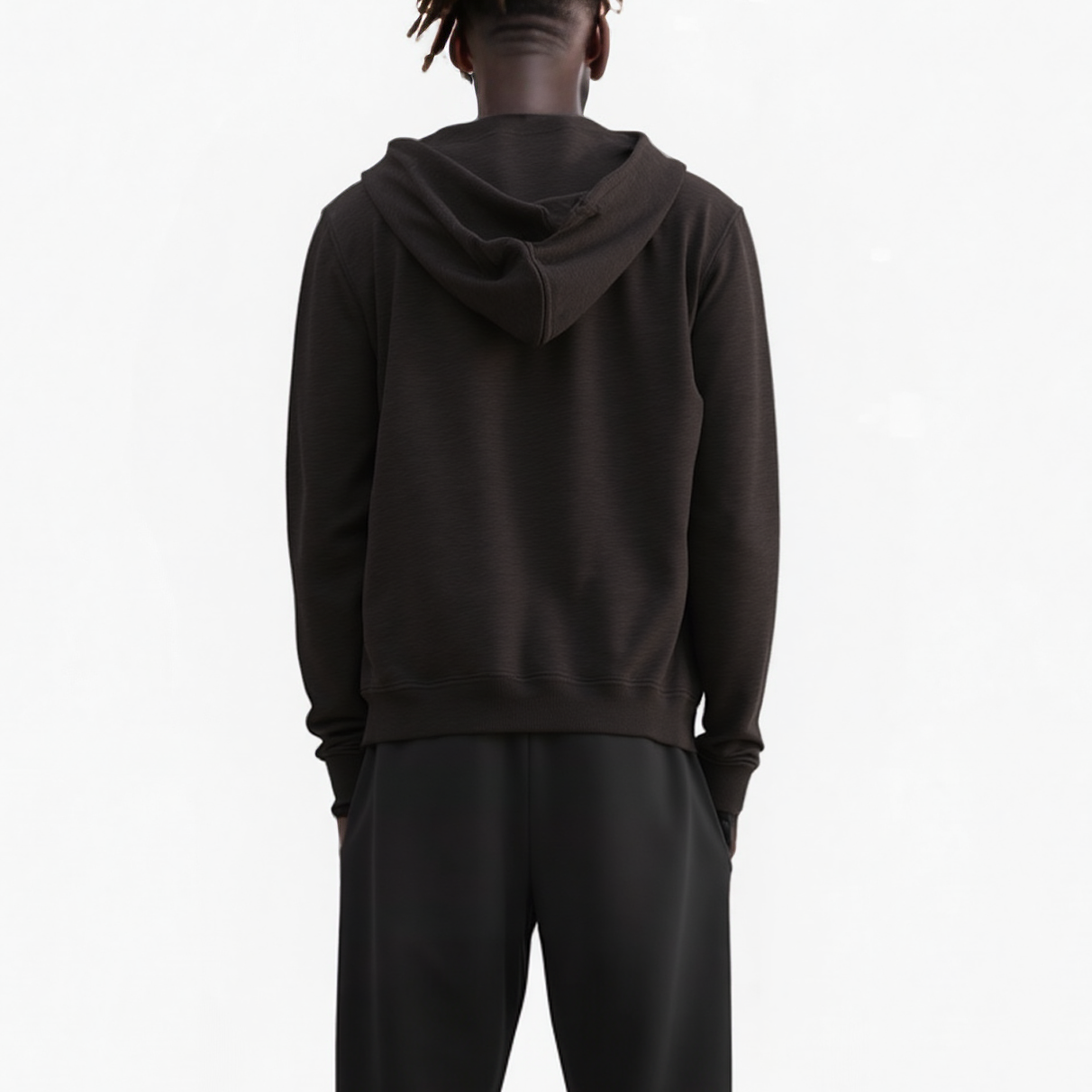 Konus Men's Vulture Print Hoodie in Black