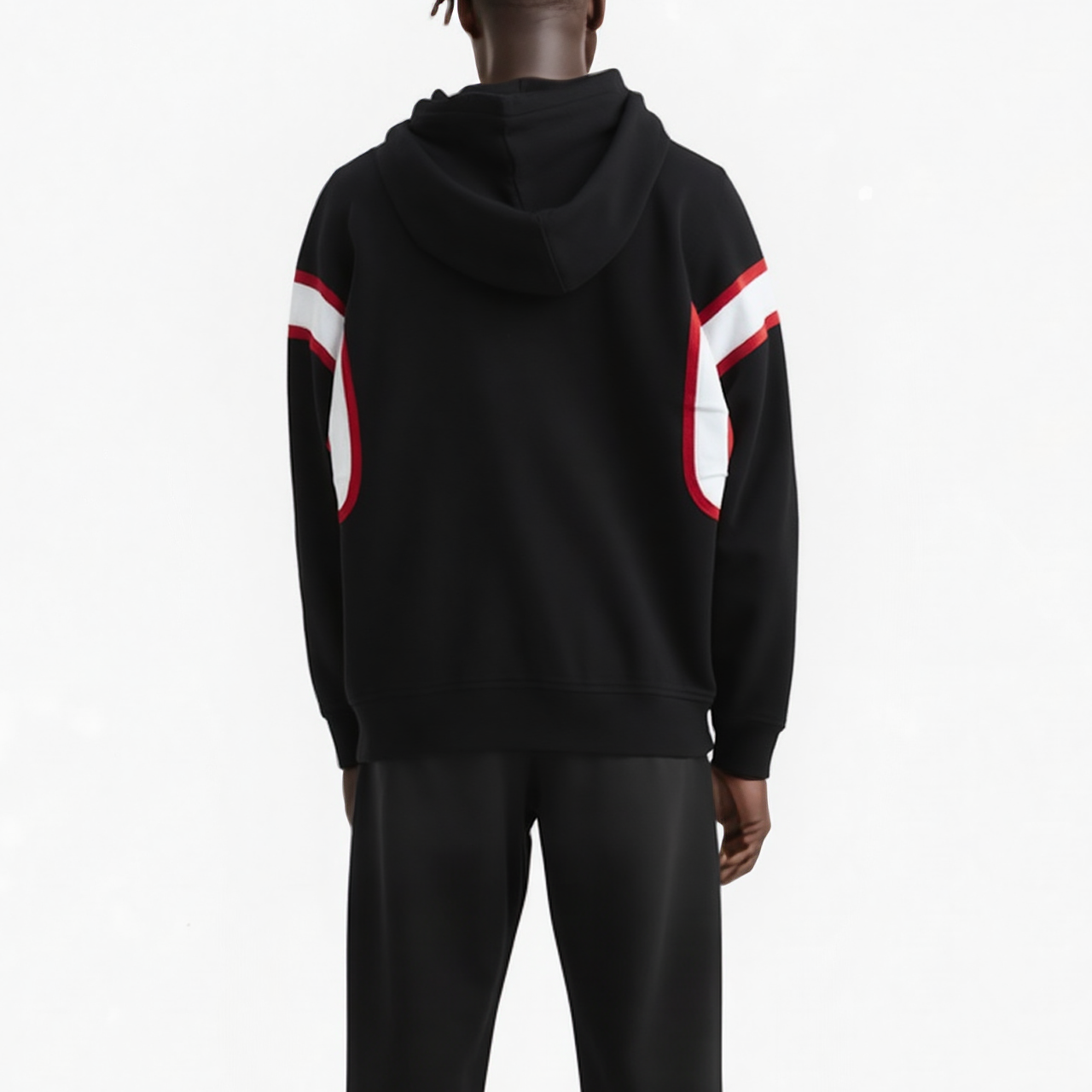 Men's Reflective Pullover Scorpion Hoodie in Black