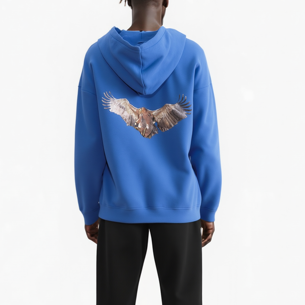 Men's Bellow Pocket Hoodie in Blue