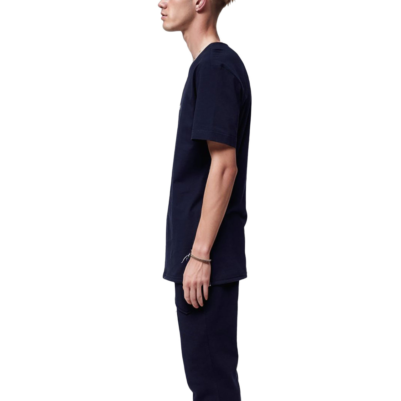 Men's Side Seam Tape Short Sleeve Tee in Navy
