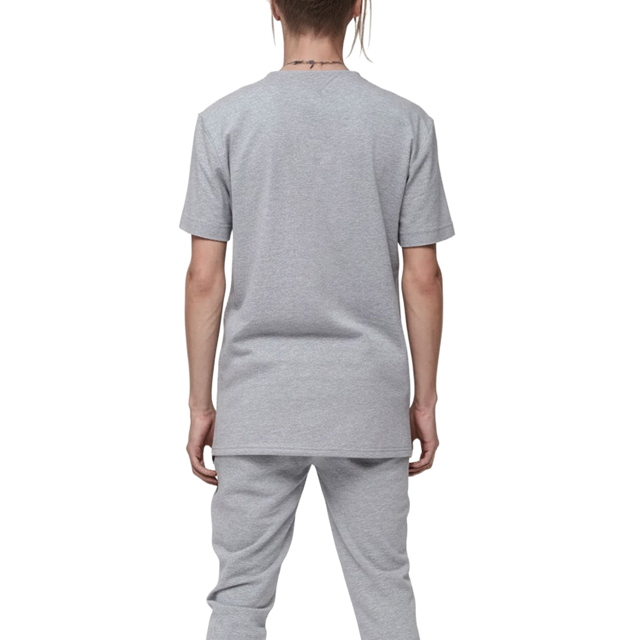 Men's Side Seam Tape Short Sleeve Tee in Heather Grey