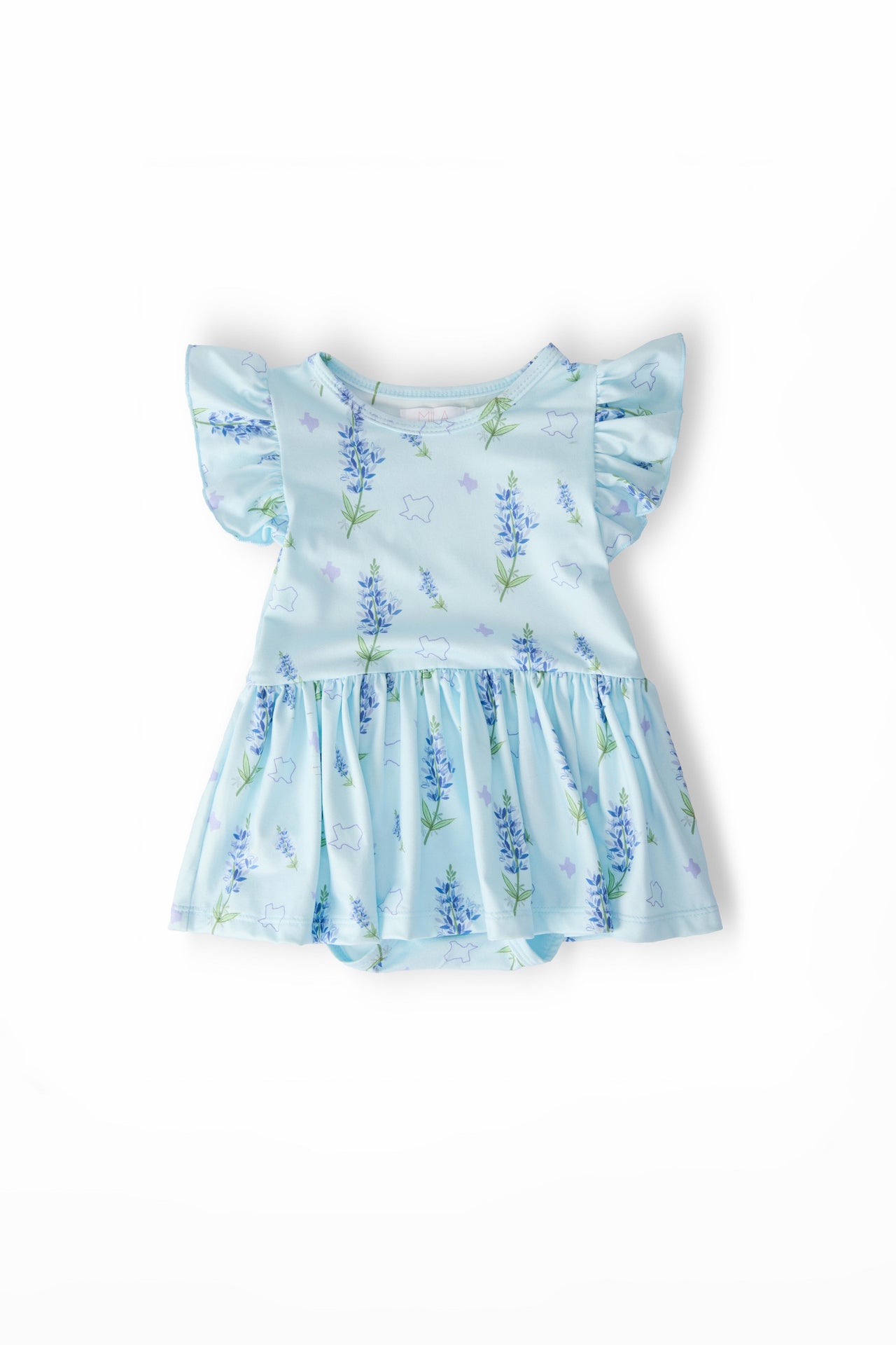 Texas Bluebonnets S/S Flutter Twirl Bodysuit