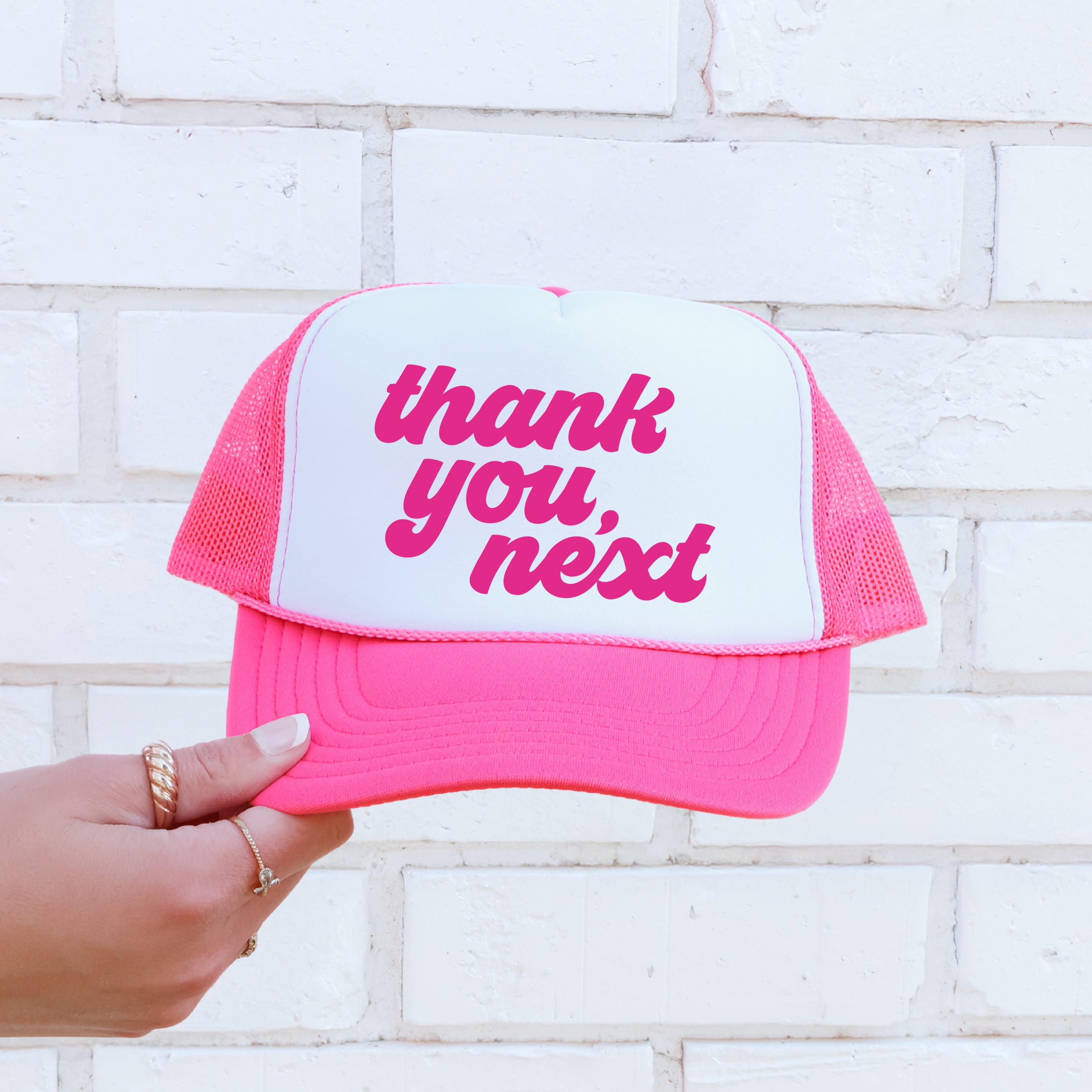Thank You Next Sassy Bold Statement Graphic That Definitely Turns Heads Everywhere Snapback Trucker Hat