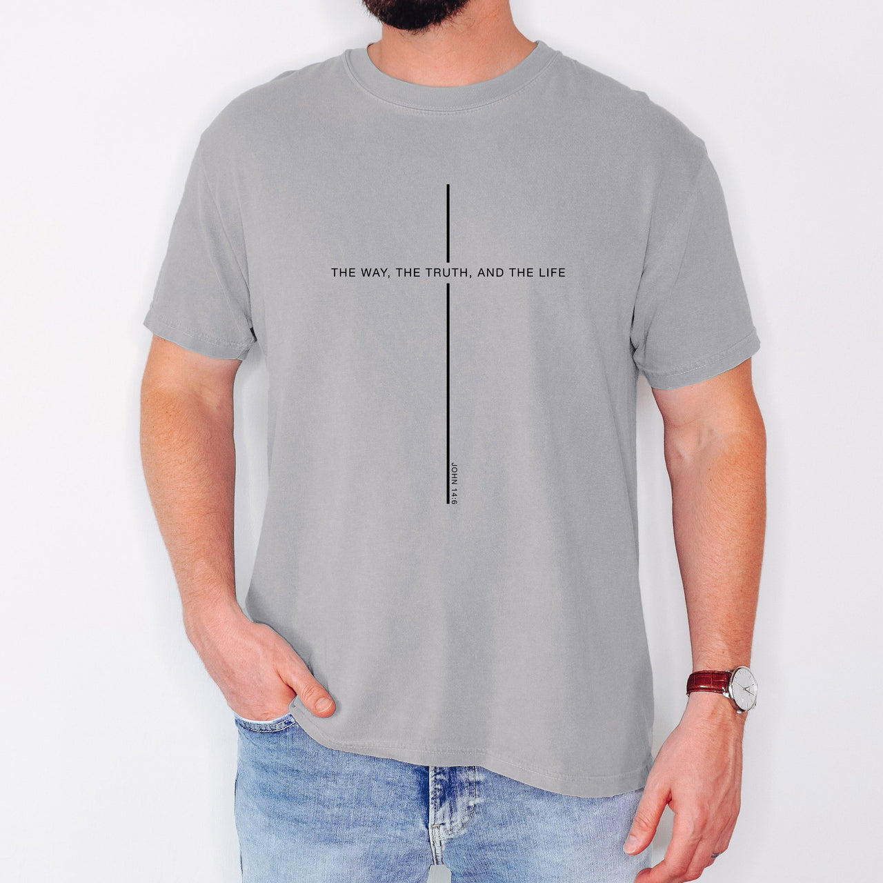 The Way The Truth The Life John Faith Gospel Christian Jesus Religious Comfort Colors Tee