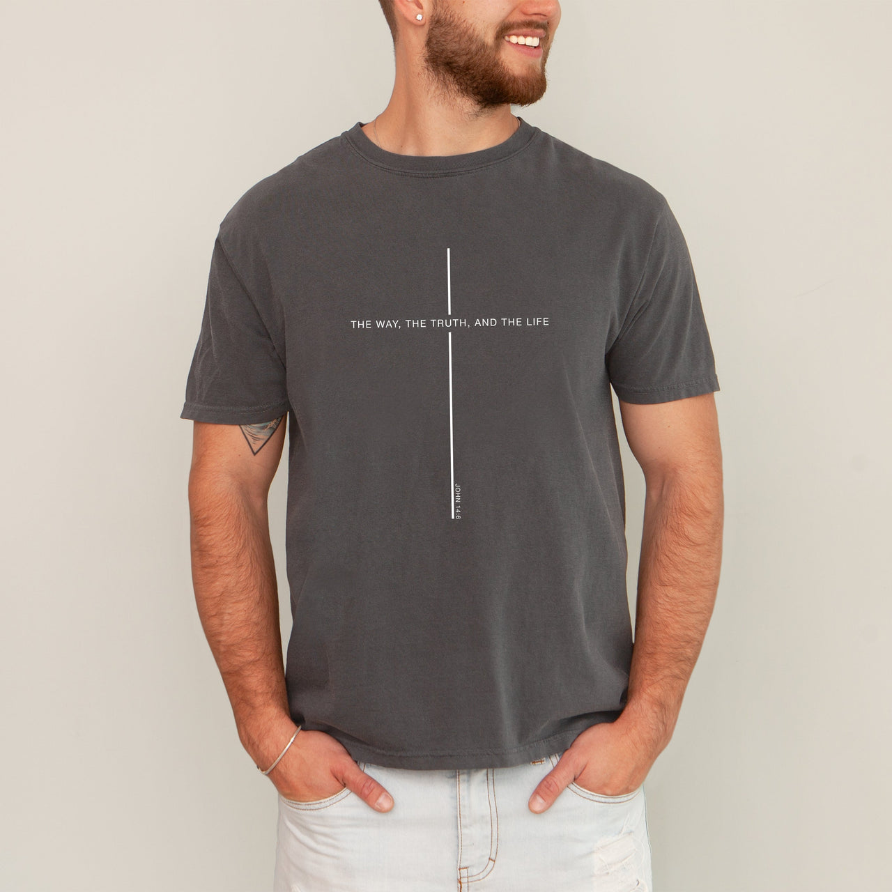 The Way The Truth The Life John Faith Gospel Christian Jesus Religious Comfort Colors Tee
