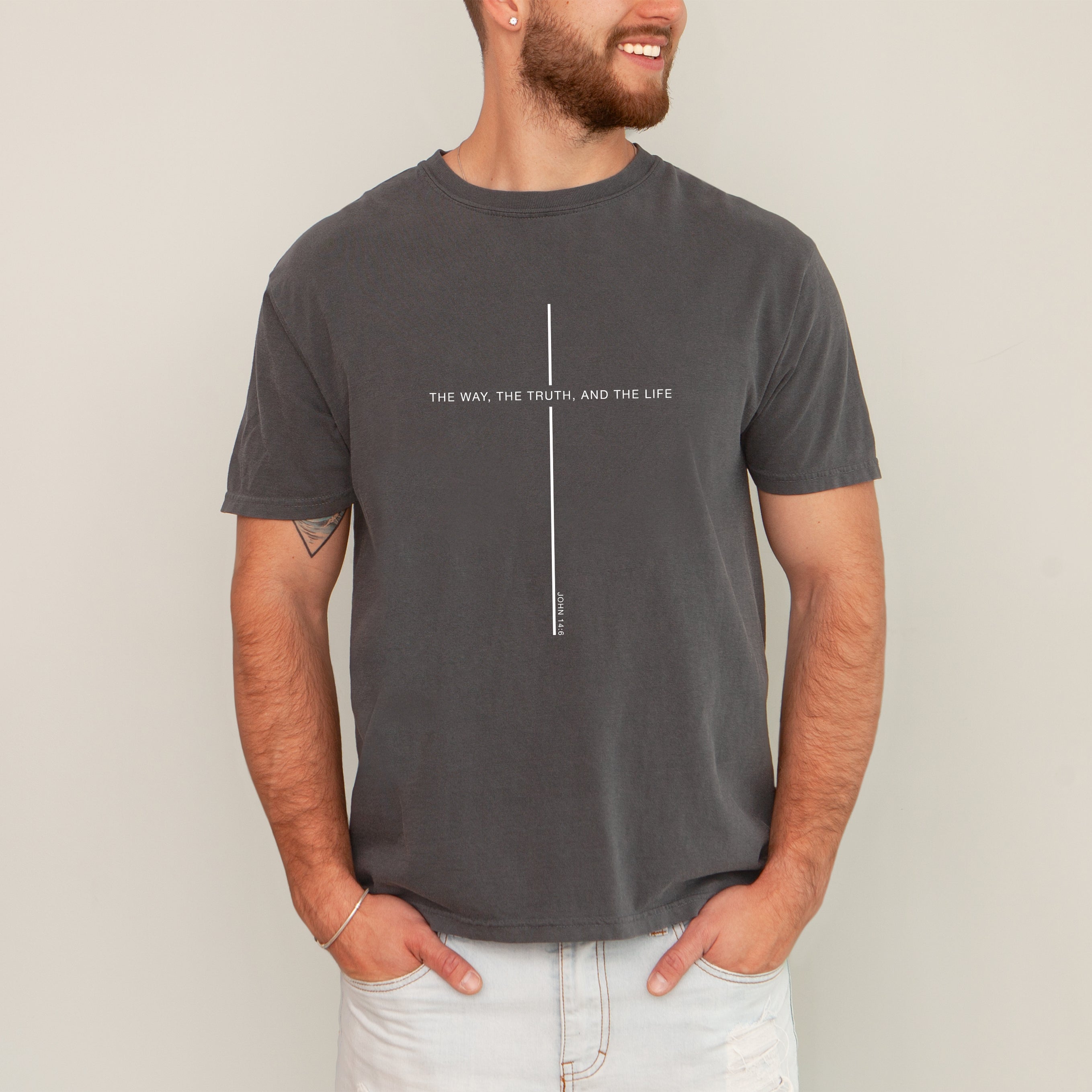The Way The Truth The Life John Faith Gospel Christian Jesus Religious Comfort Colors Tee