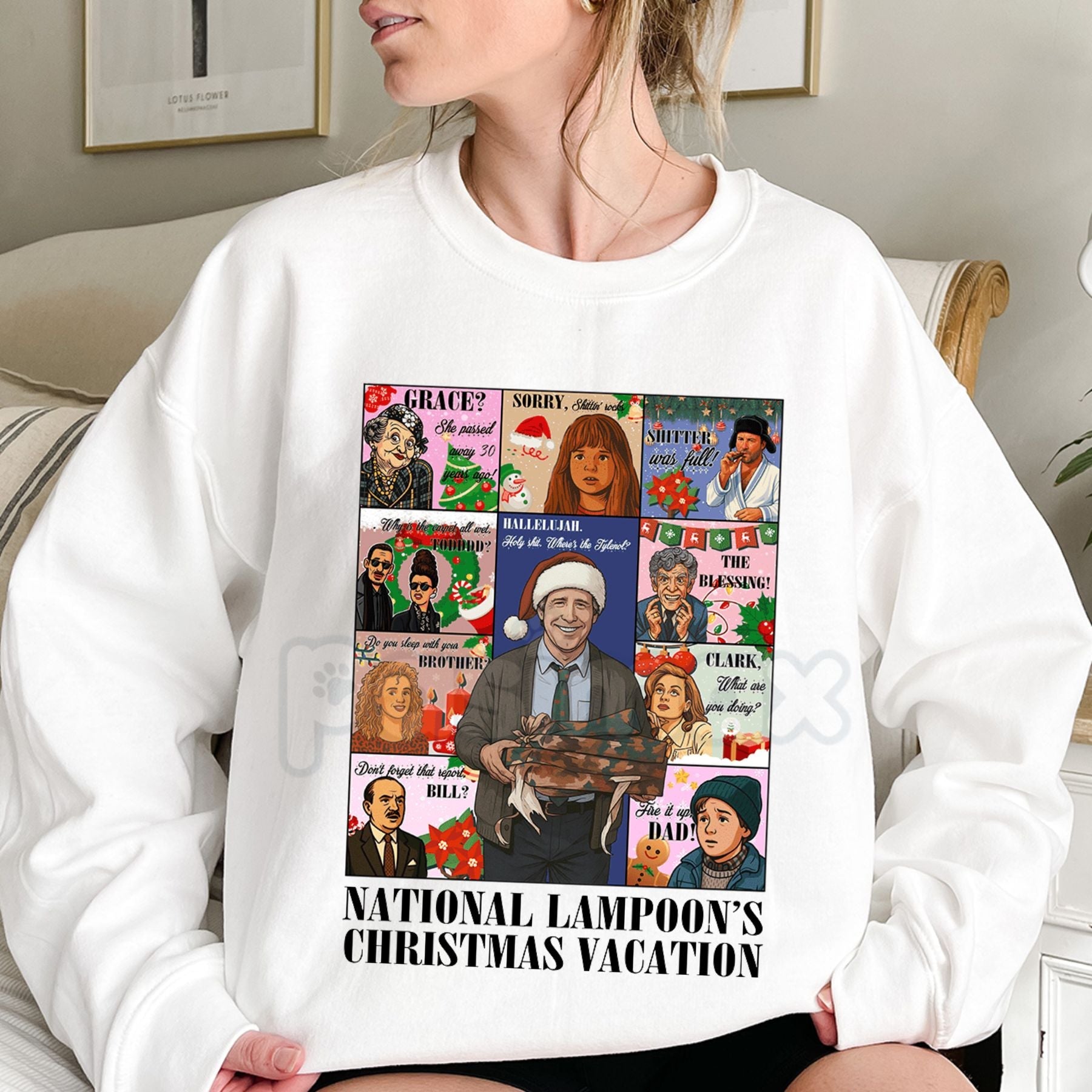 The Griswold Family Christmas Sweater – National Lampoon's Christmas Vacation Quote Sweatshirt