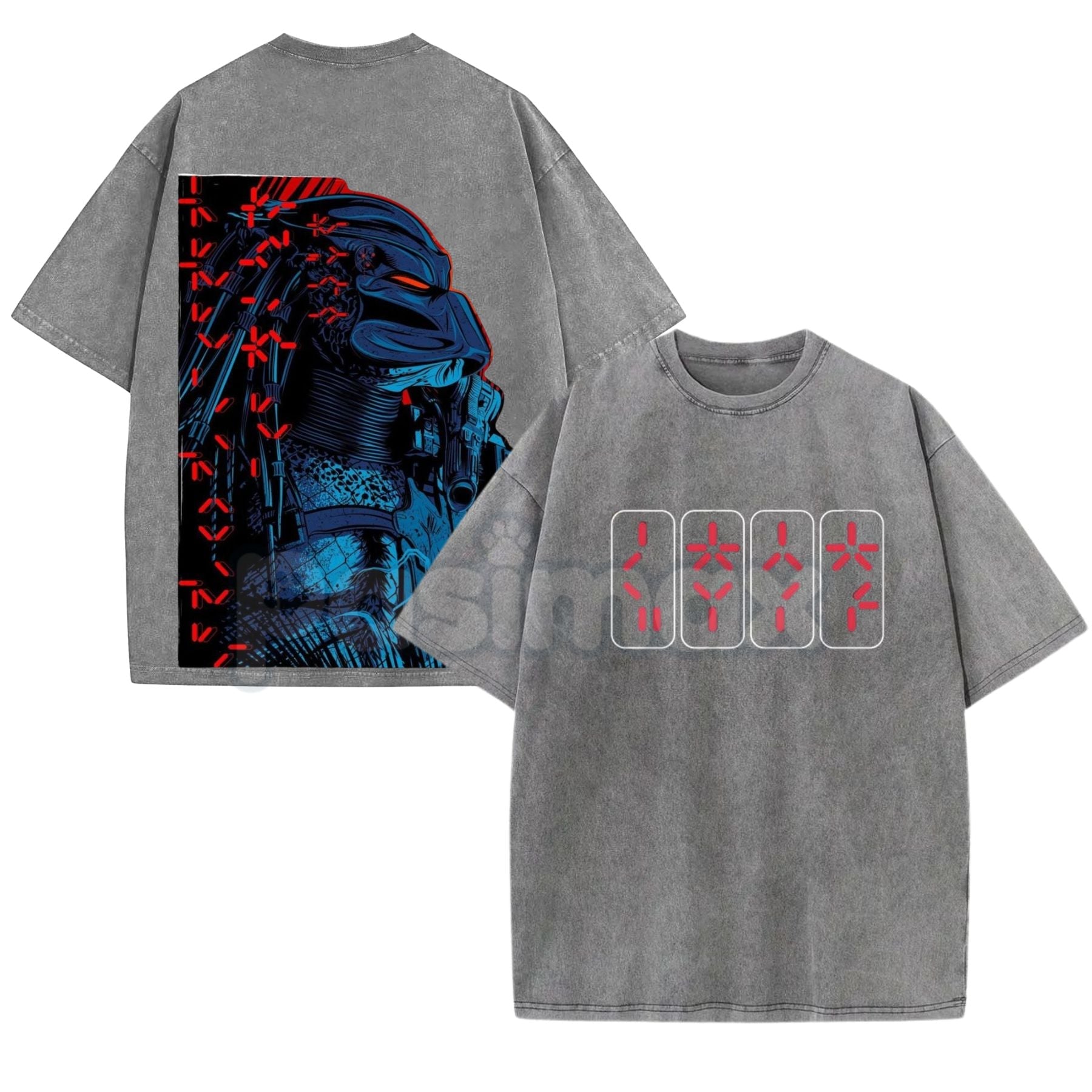 The Predator Classic Horror Movie Washed Tee – Retro 80s Sci-Fi Slasher Graphic T-Shirt
