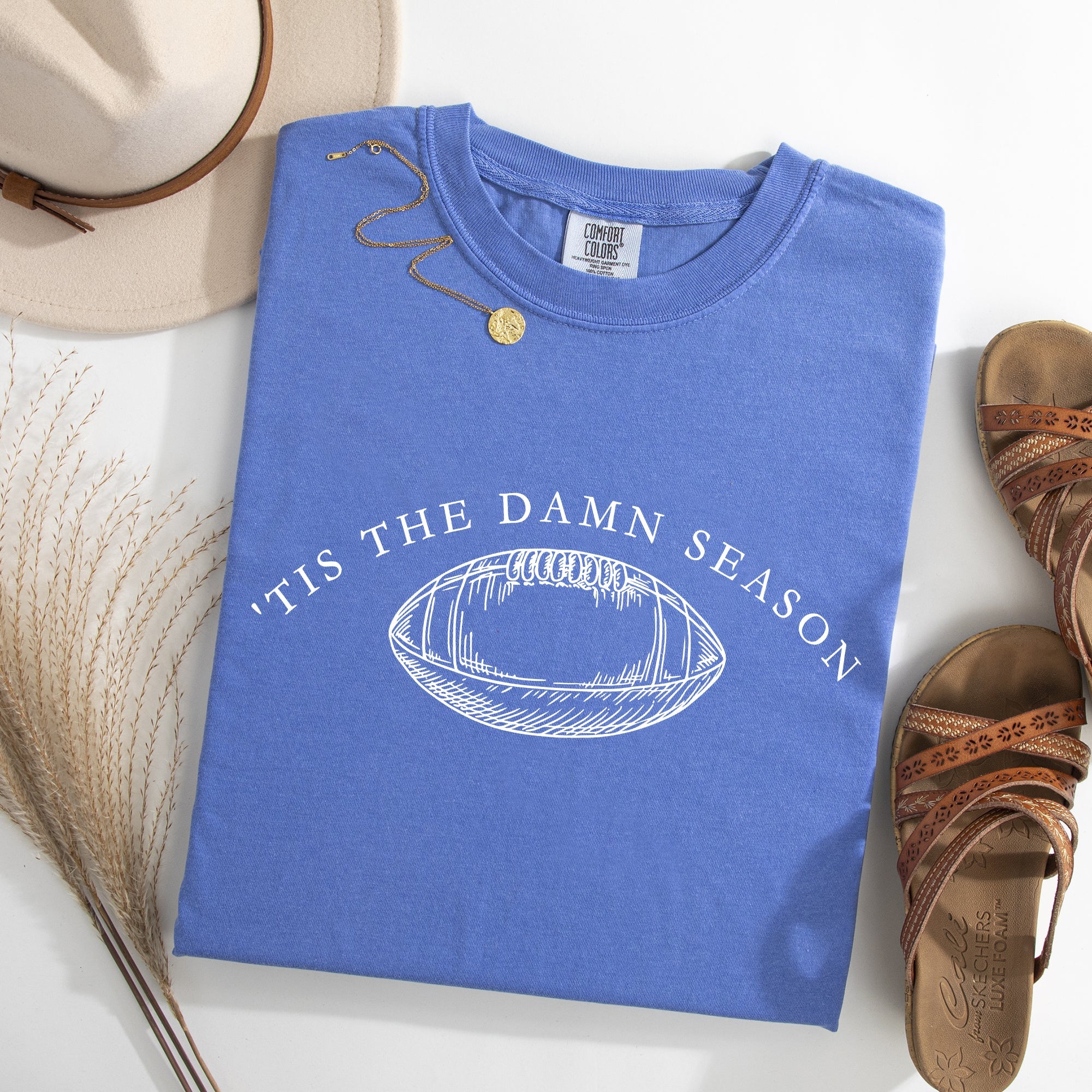 Tis The Damn Season Football Tailgate Party Limited Edition Collectible Comfort Colors Tee