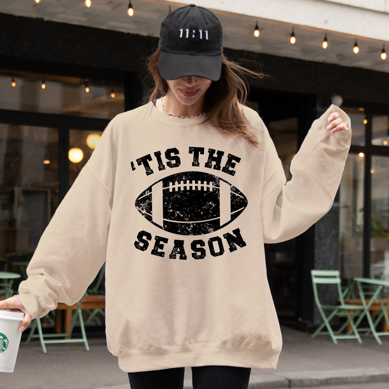 Tis The Season Football Tailgate Party Game Day Big Game Touchdown Fans Sweatshirt