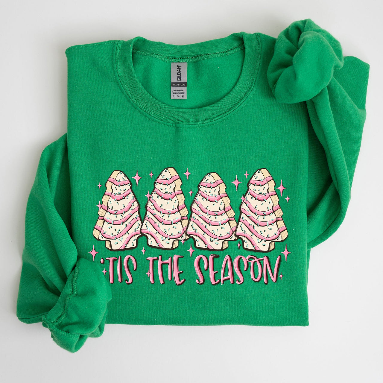 Tis The Season Christmas Cakes Santa Xmas Winter Holiday Cheer And Treats Sweatshirt