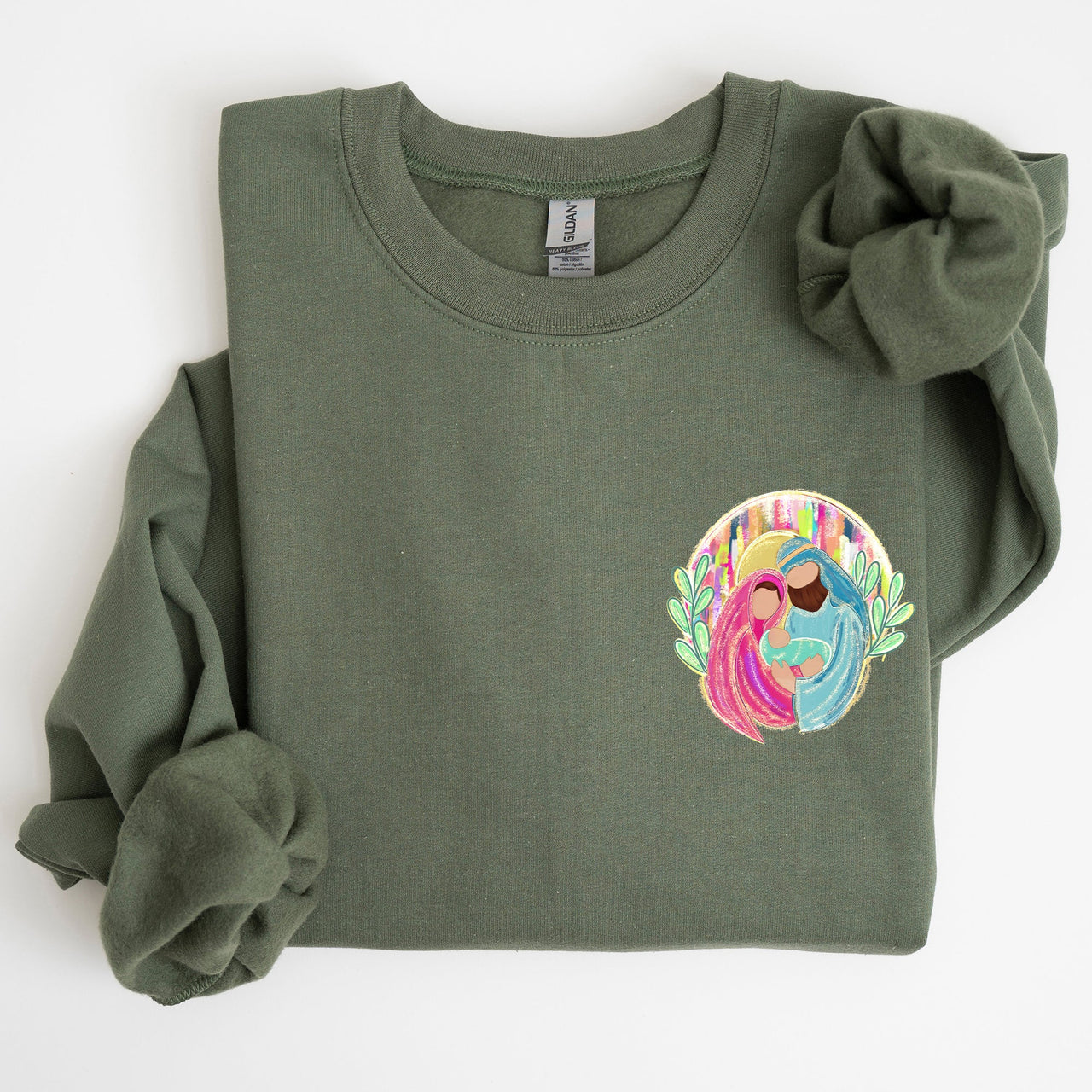 True Story Nativity Pocket Christmas Christian Faith Gospel Cozy Graphic Sweatshirt