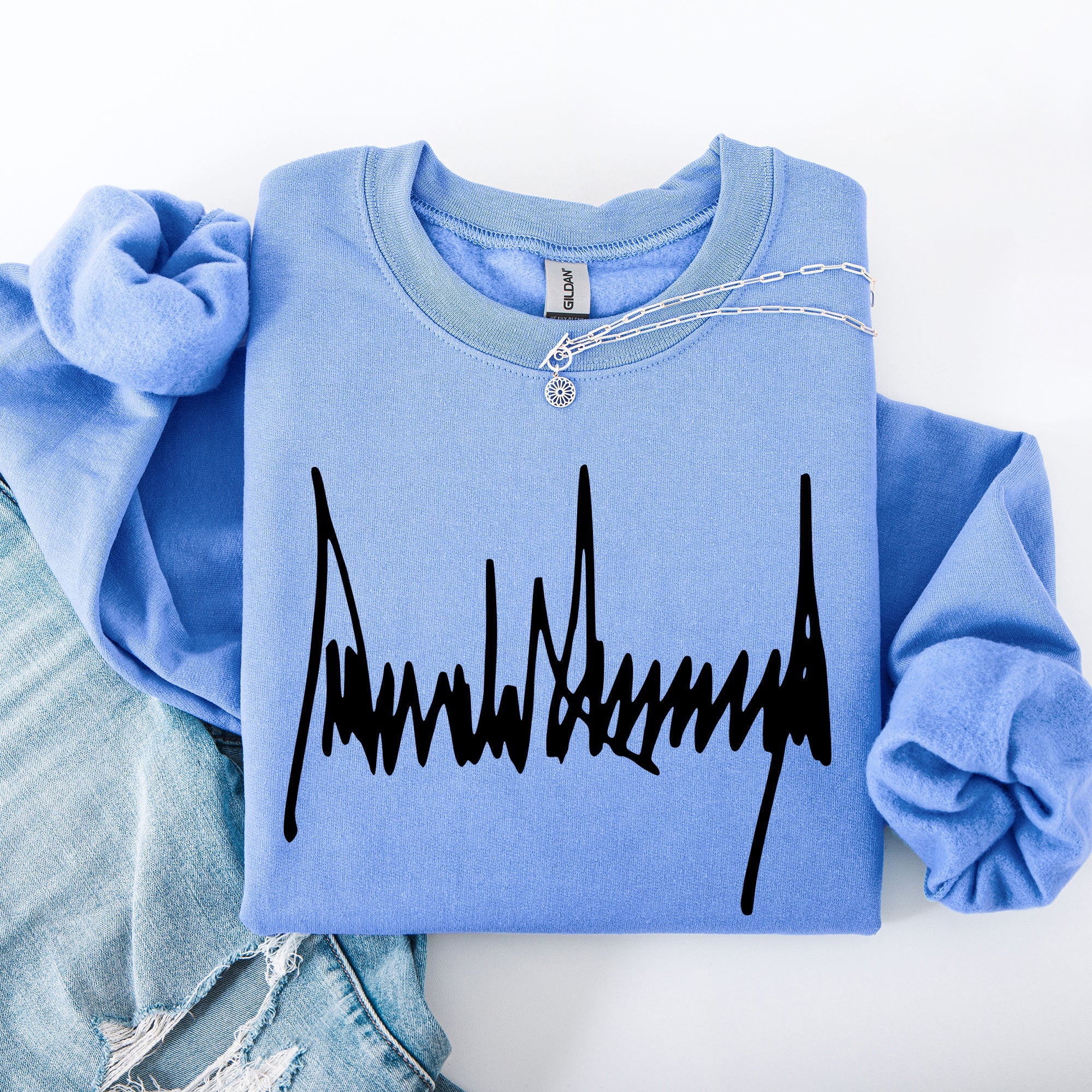 Trump Signature Patriotic USA 4th Of July Political Statement Limited Edition Sweatshirt