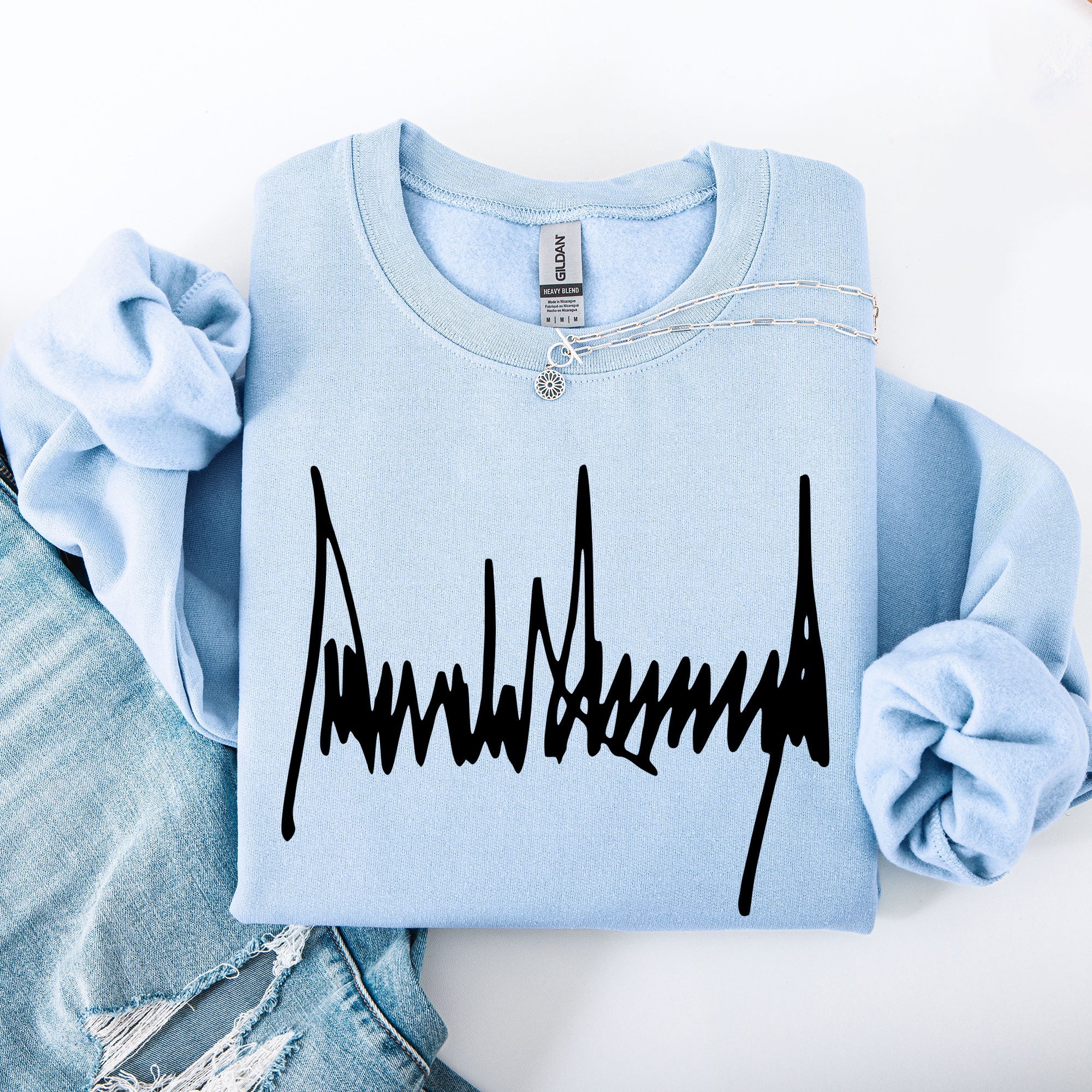 Trump Signature Patriotic USA 4th Of July Political Statement Limited Edition Sweatshirt