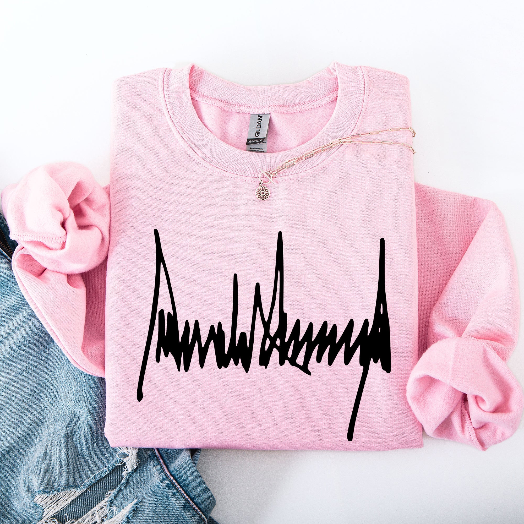 Trump Signature Patriotic USA 4th Of July Political Statement Limited Edition Sweatshirt