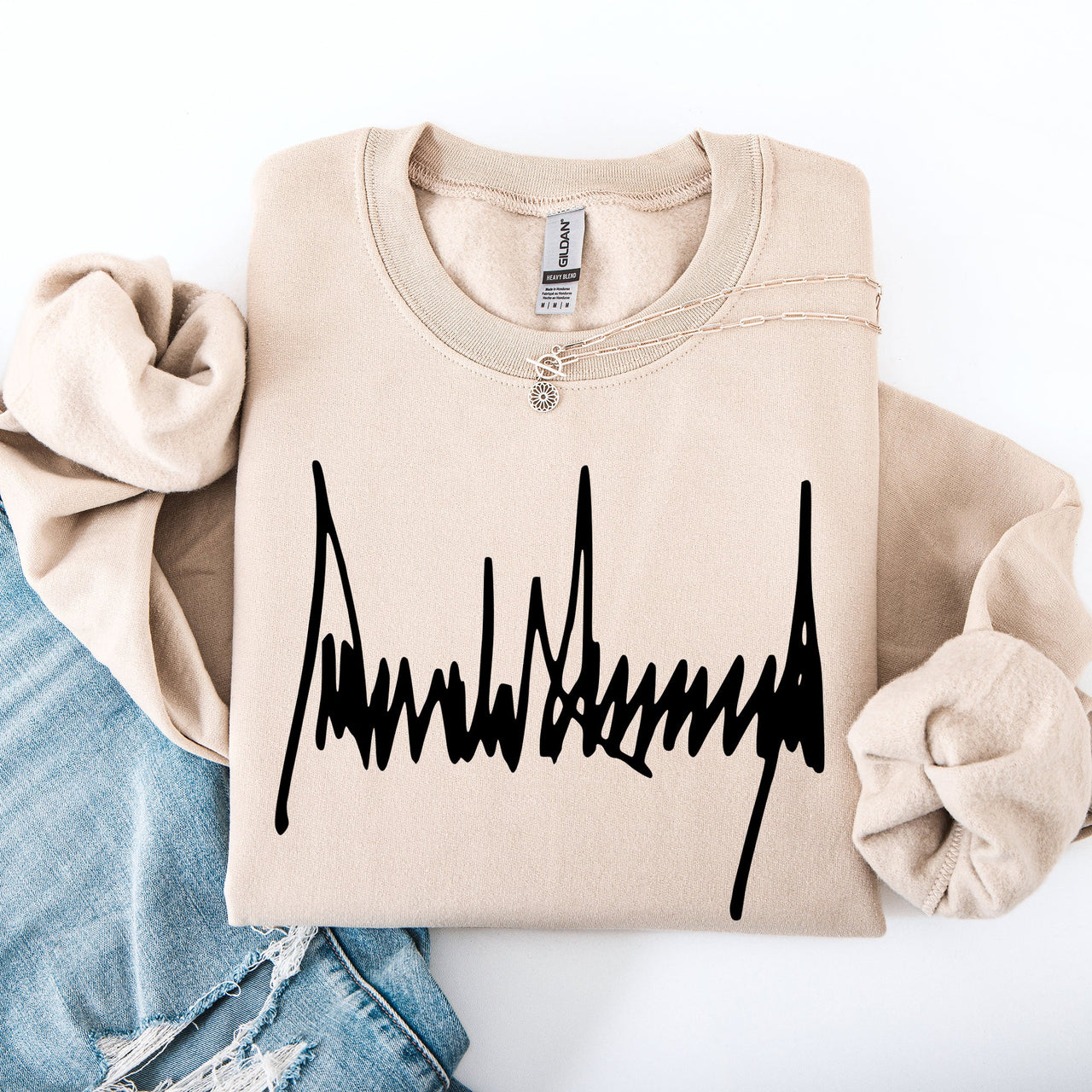 Trump Signature Patriotic USA 4th Of July Political Statement Limited Edition Sweatshirt