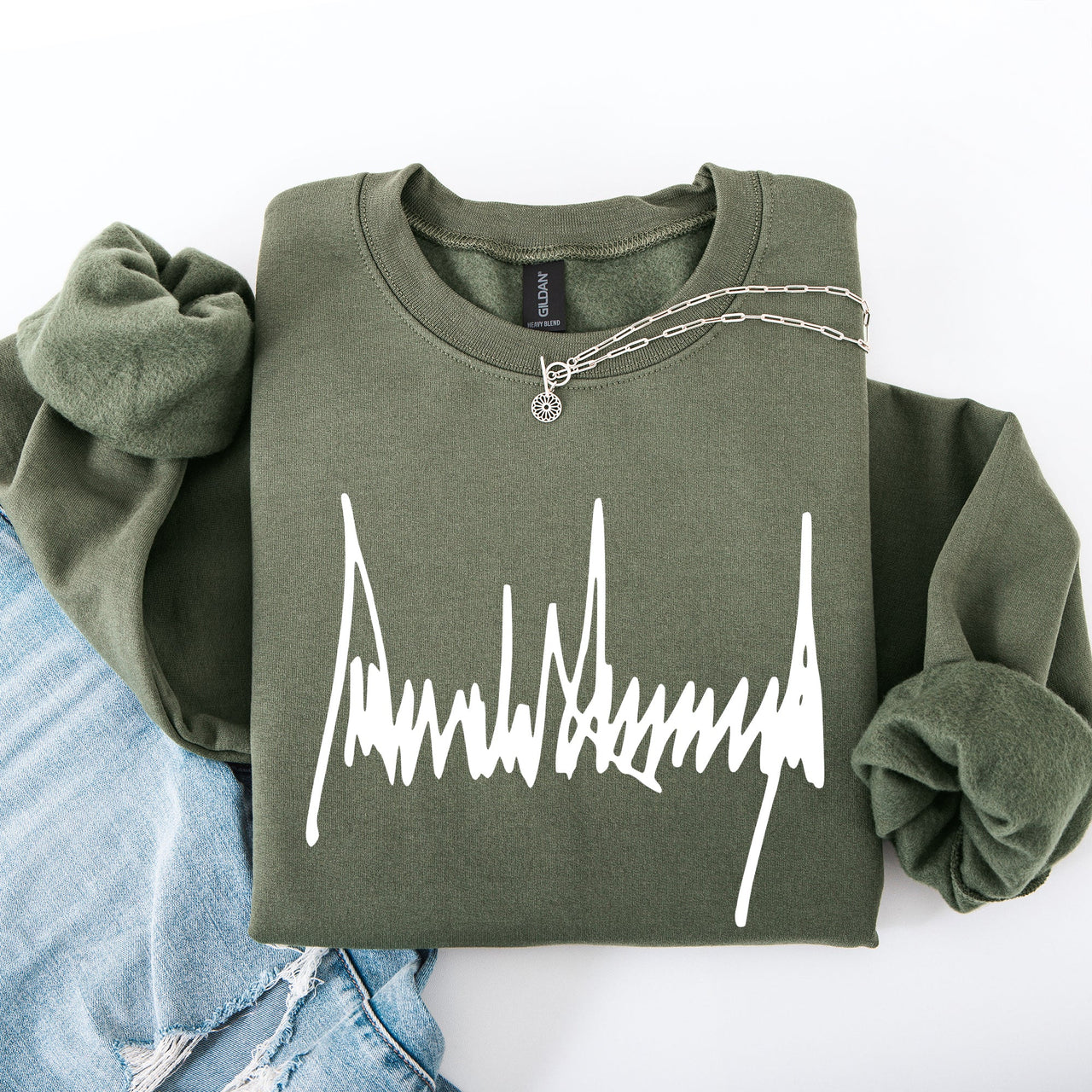 Trump Signature Patriotic USA 4th Of July Political Statement Limited Edition Sweatshirt