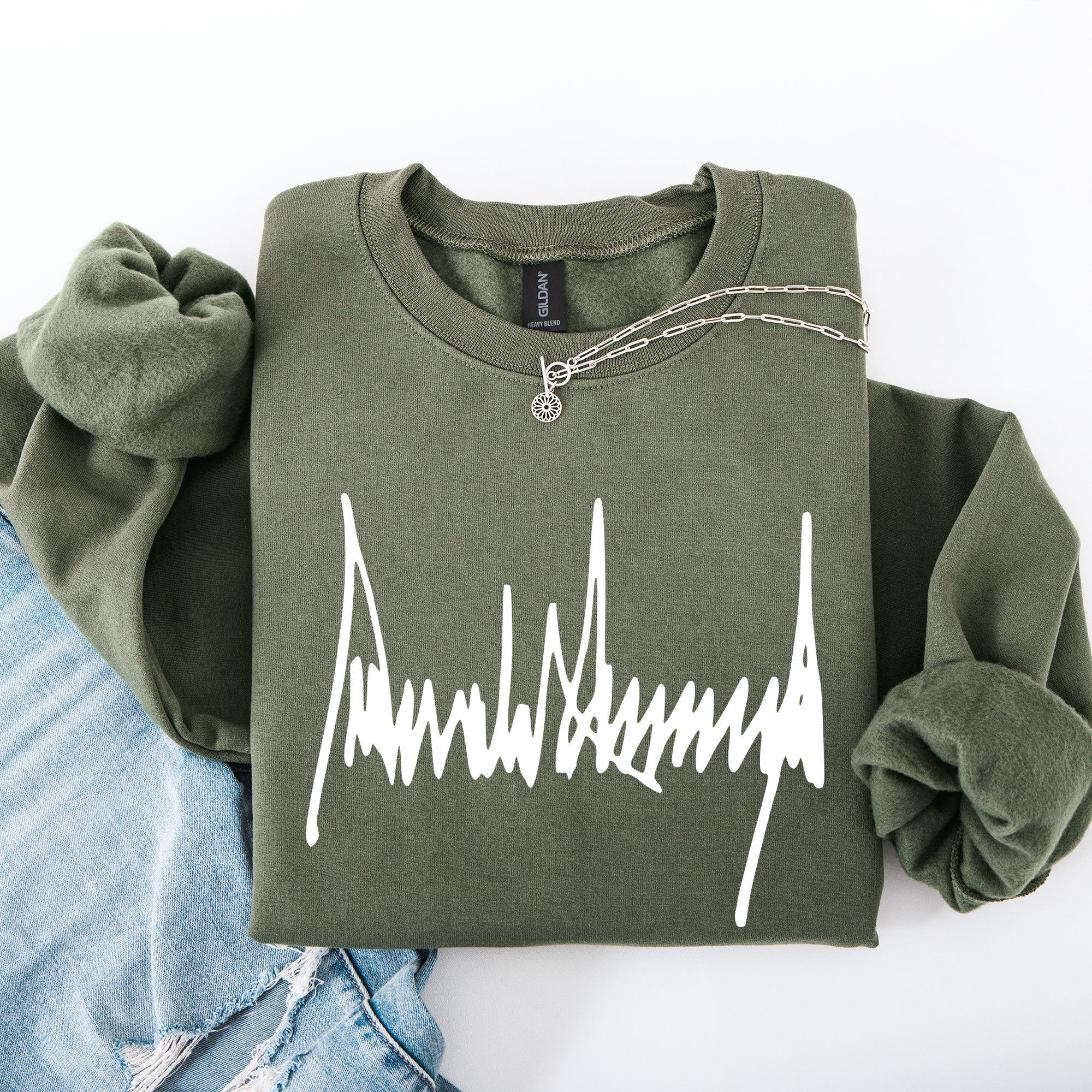 Trump Signature Patriotic USA 4th Of July Political Statement Limited Edition Sweatshirt