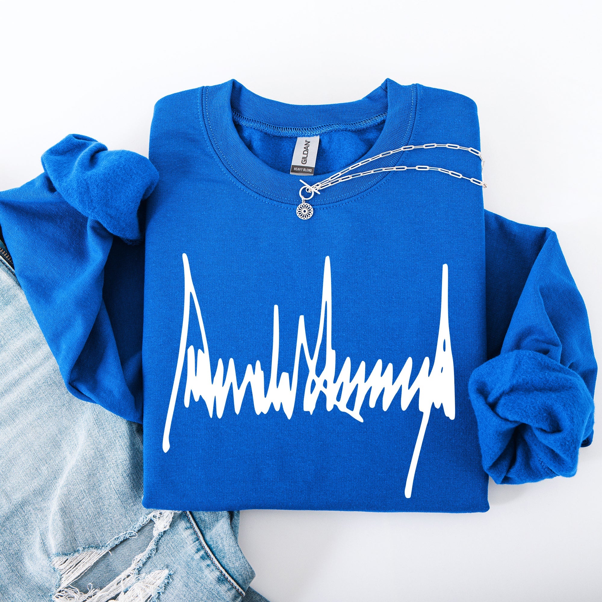 Trump Signature Patriotic USA 4th Of July Political Statement Limited Edition Sweatshirt