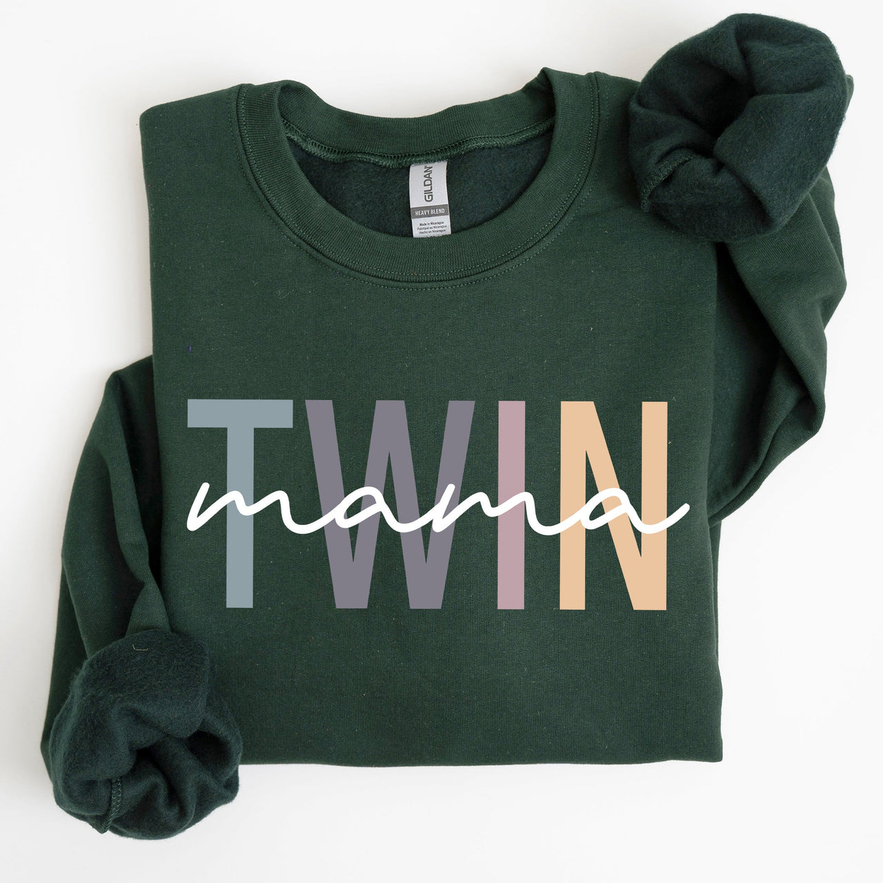 Twin Mama Mom Of Twins Motherhood Proud Forever Striving Everyday Joyful Comfort For Moms Sweatshirt