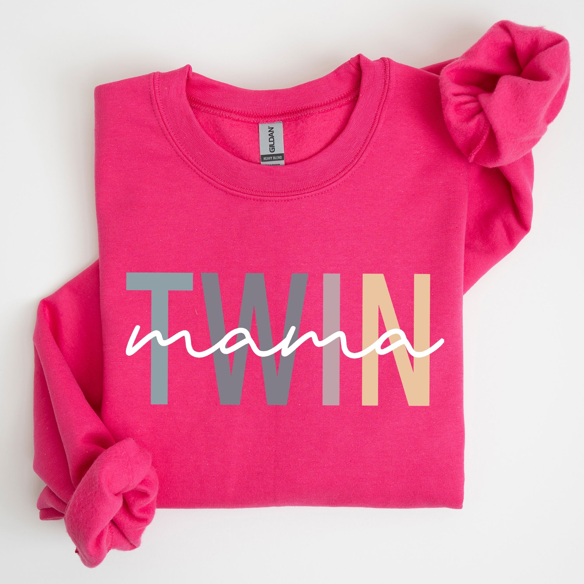Twin Mama Mom Of Twins Motherhood Proud Forever Striving Everyday Joyful Comfort For Moms Sweatshirt