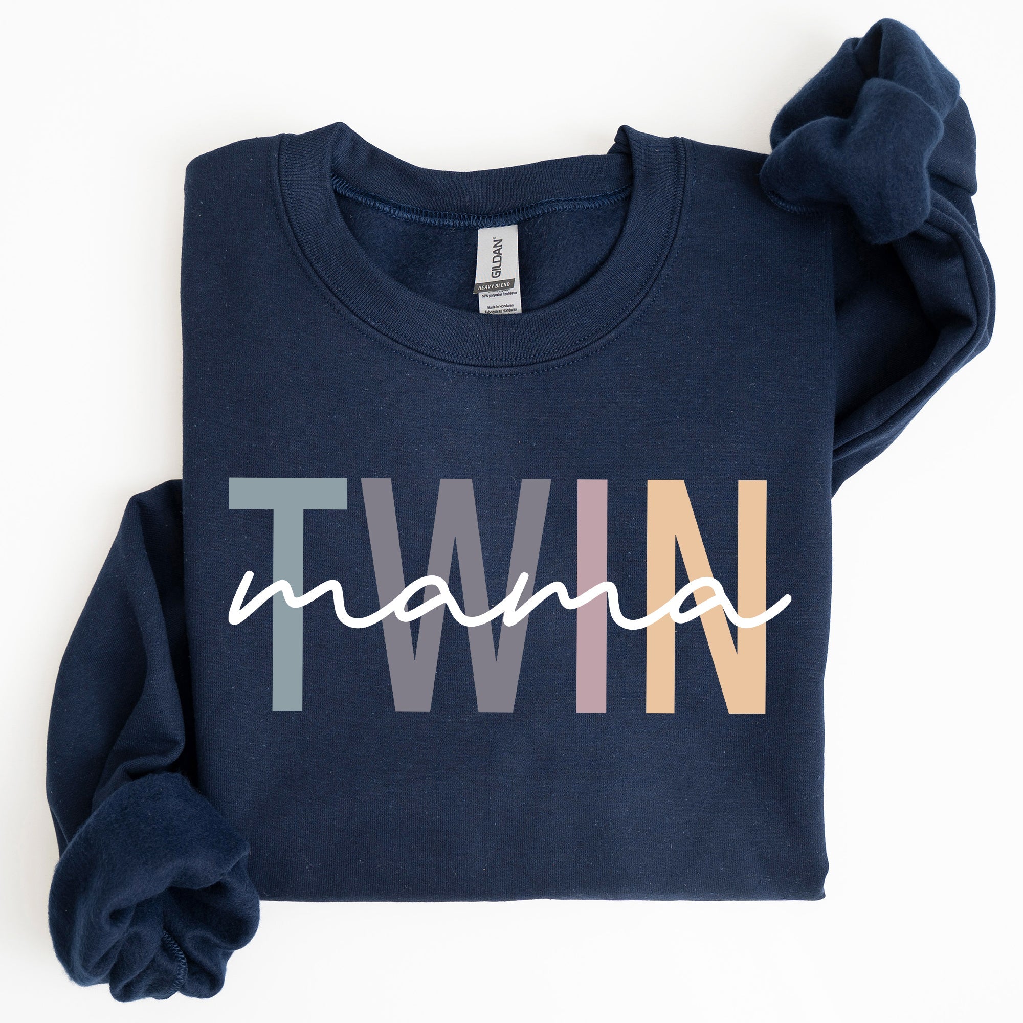 Twin Mama Mom Of Twins Motherhood Proud Forever Striving Everyday Joyful Comfort For Moms Sweatshirt