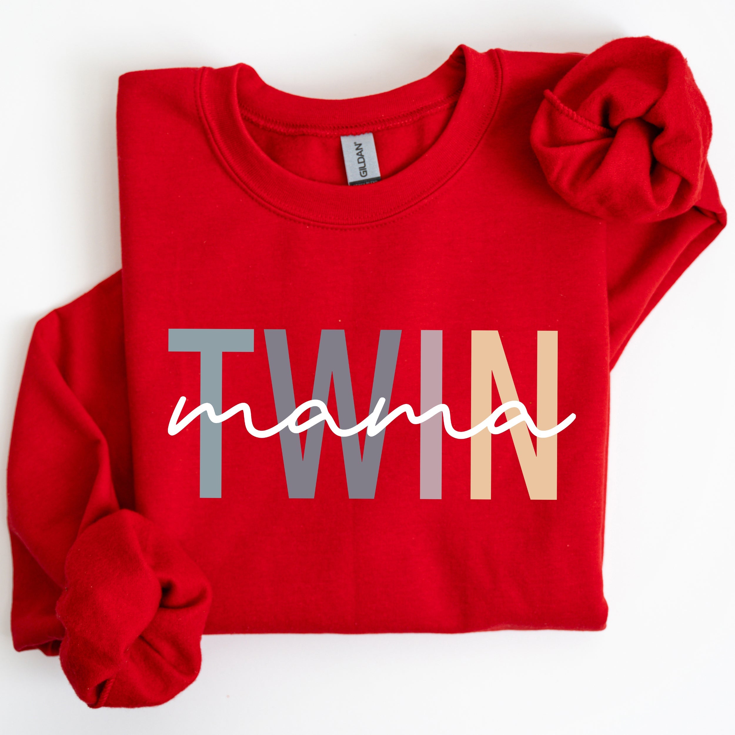 Twin Mama Mom Of Twins Motherhood Proud Forever Striving Everyday Joyful Comfort For Moms Sweatshirt