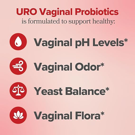 URO Women Probiotics Capsules for Women pH Balance with Prebiotics & Lactobacillus Probiotic Blend
