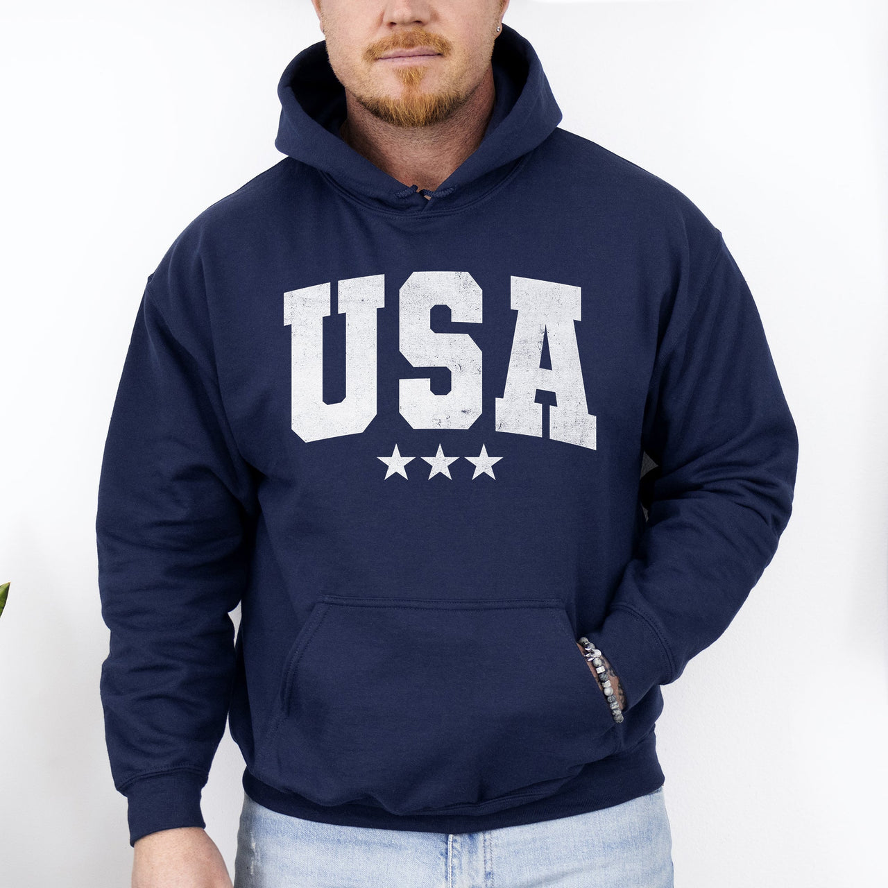 USA Stars Retro Patriotic America 4th Of July Heritage Edition Collectors Hoodie