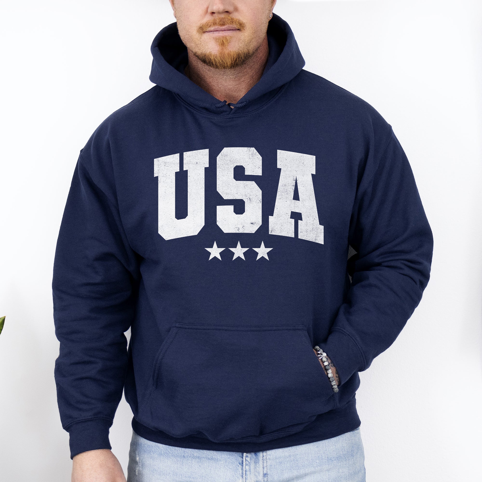USA Stars Retro Patriotic America 4th Of July Heritage Edition Collectors Hoodie