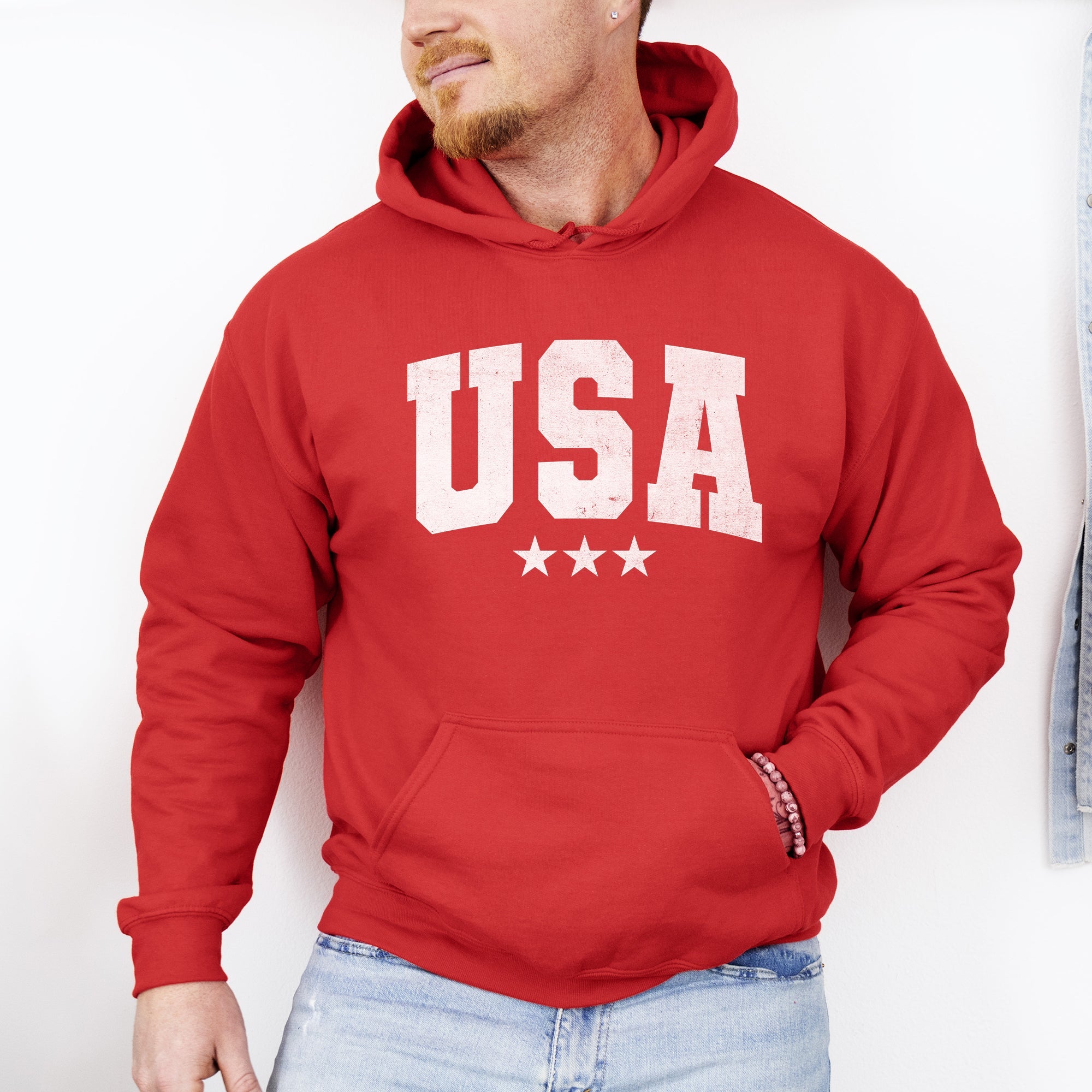 USA Stars Retro Patriotic America 4th Of July Heritage Edition Collectors Hoodie