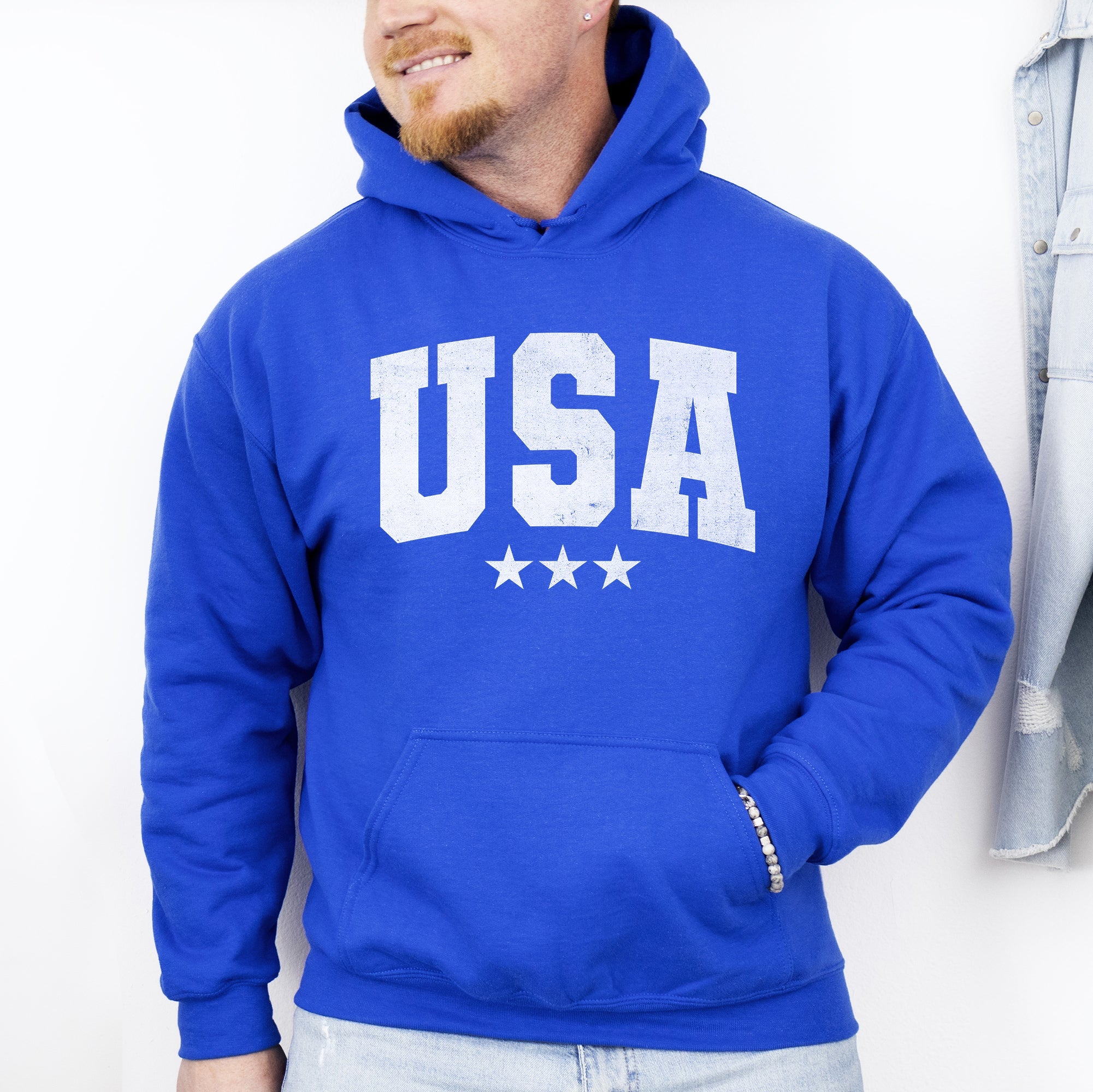 USA Stars Retro Patriotic America 4th Of July Heritage Edition Collectors Hoodie