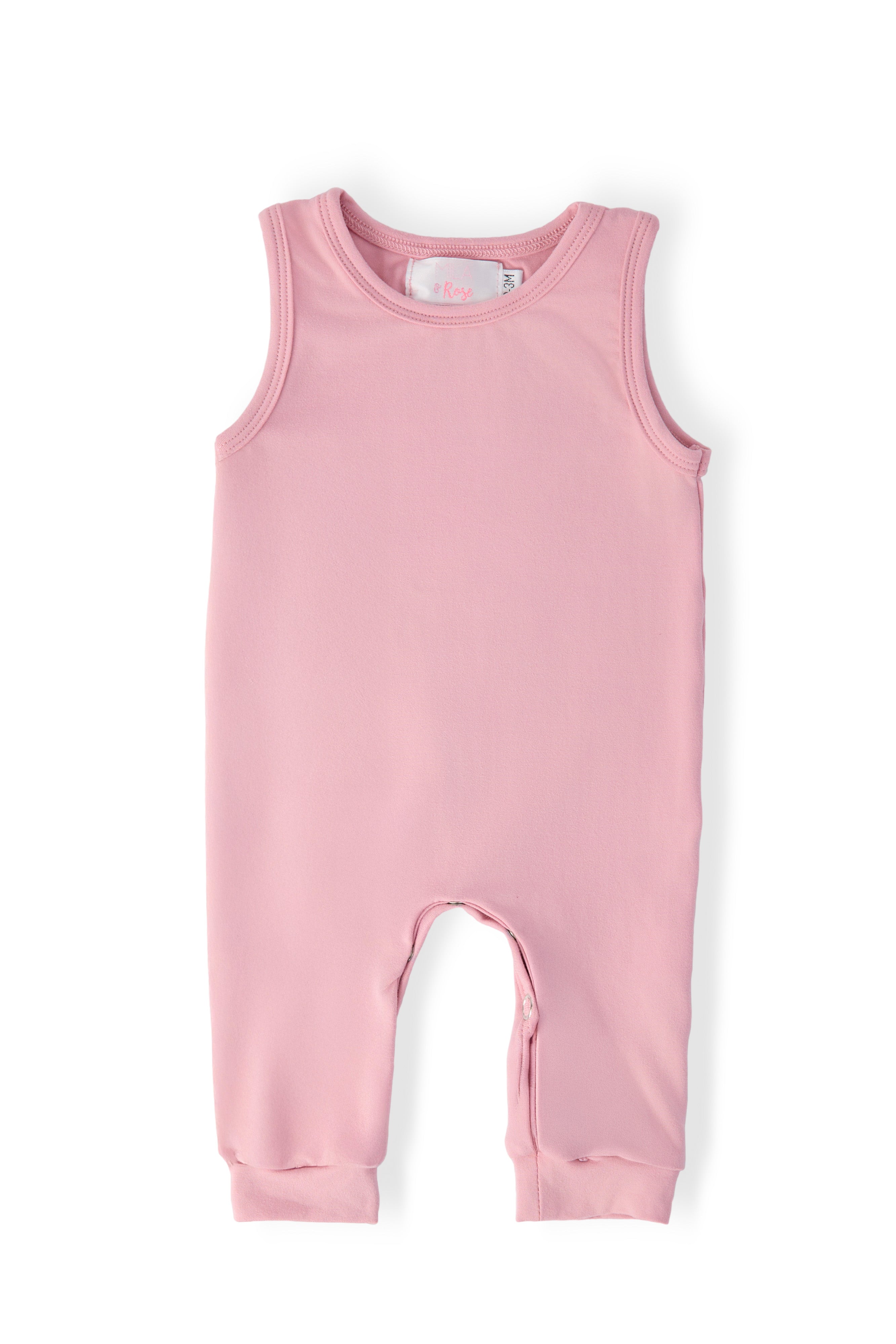 Vintage Pink Tank One-Piece Jogger