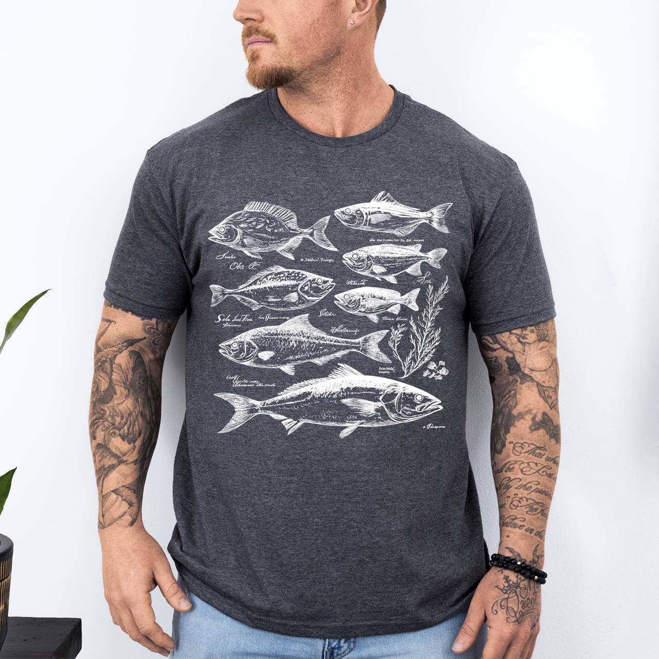 Vintage Fish Retro Print Classic Fishing Artwork Nostalgia For Anglers Graphic Tee